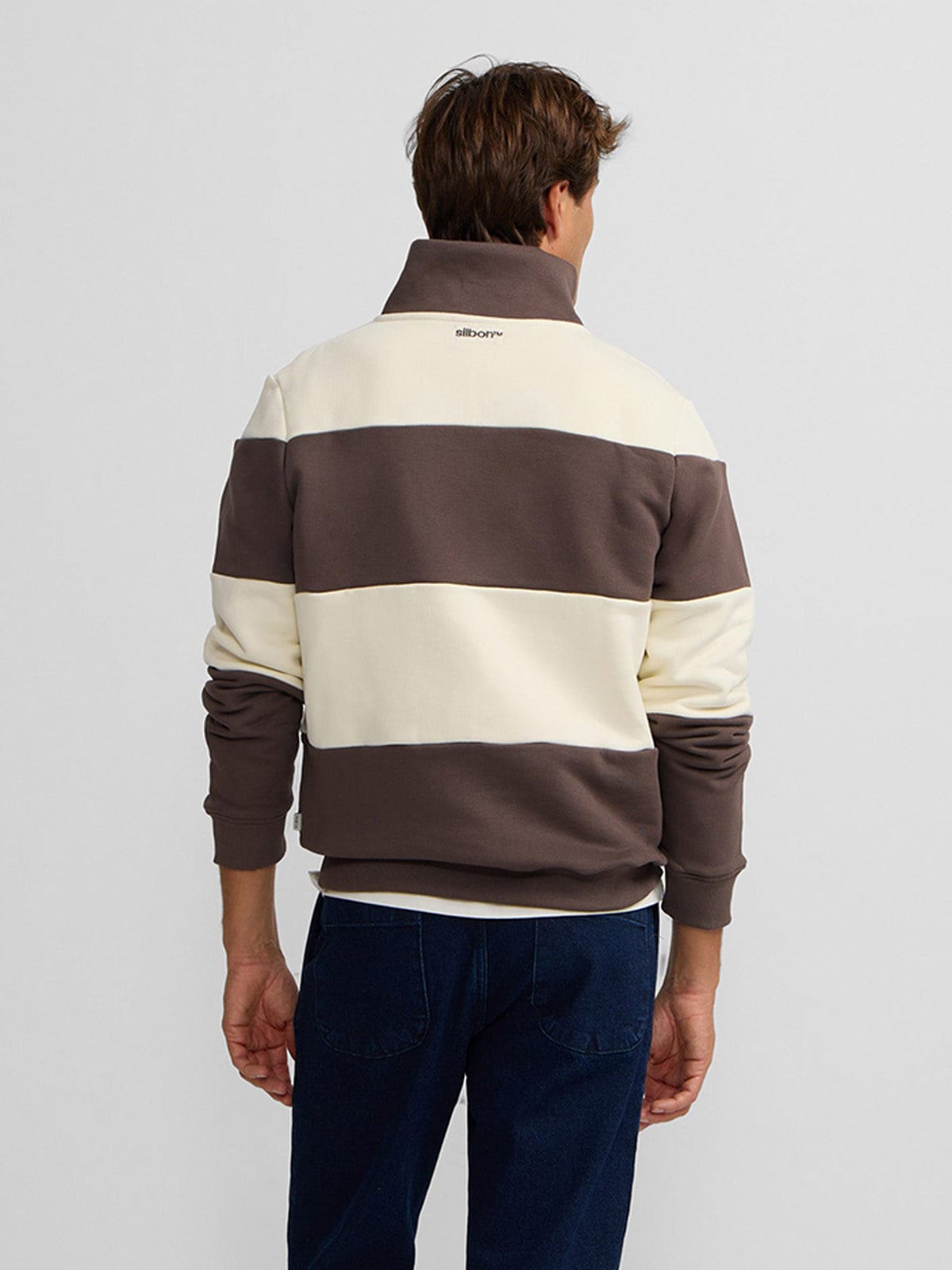 POLERA MANGA LARGA HOMBRE SILBON VERDE CREMALLERA - 2
