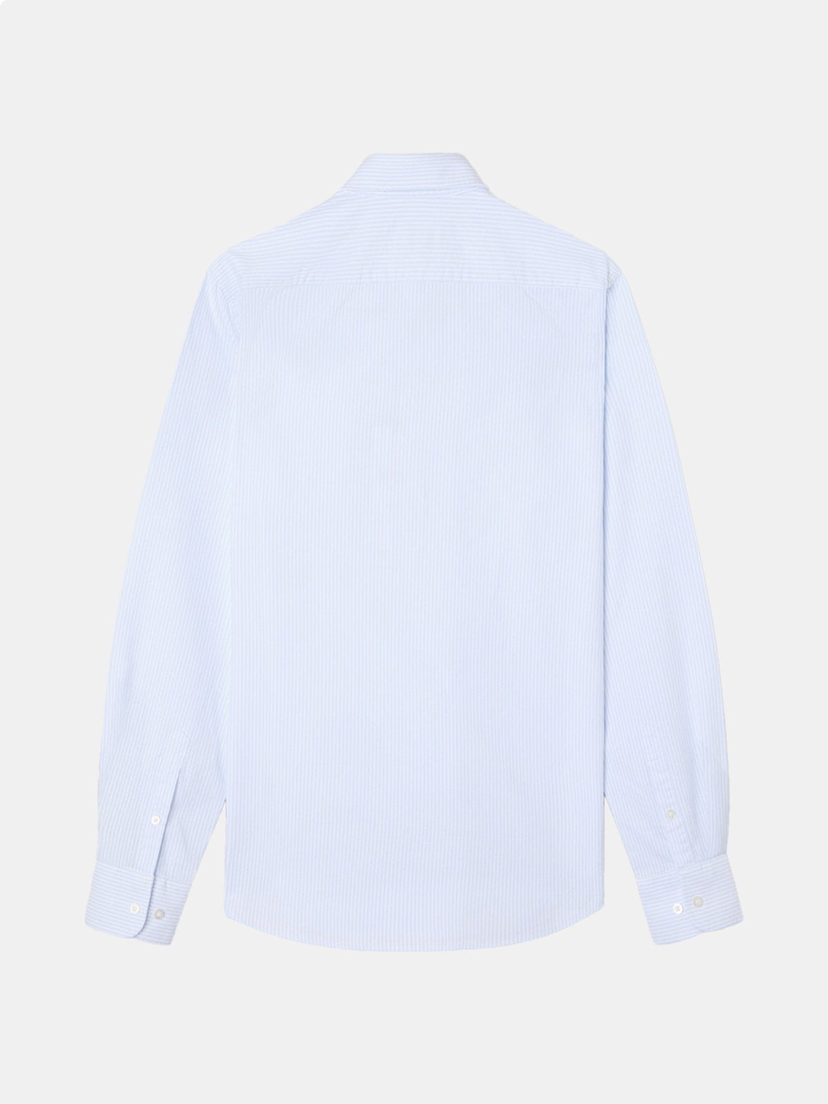 POLO MANGA LARGA HOMBRE SILBON CELESTE OXFORD - 4