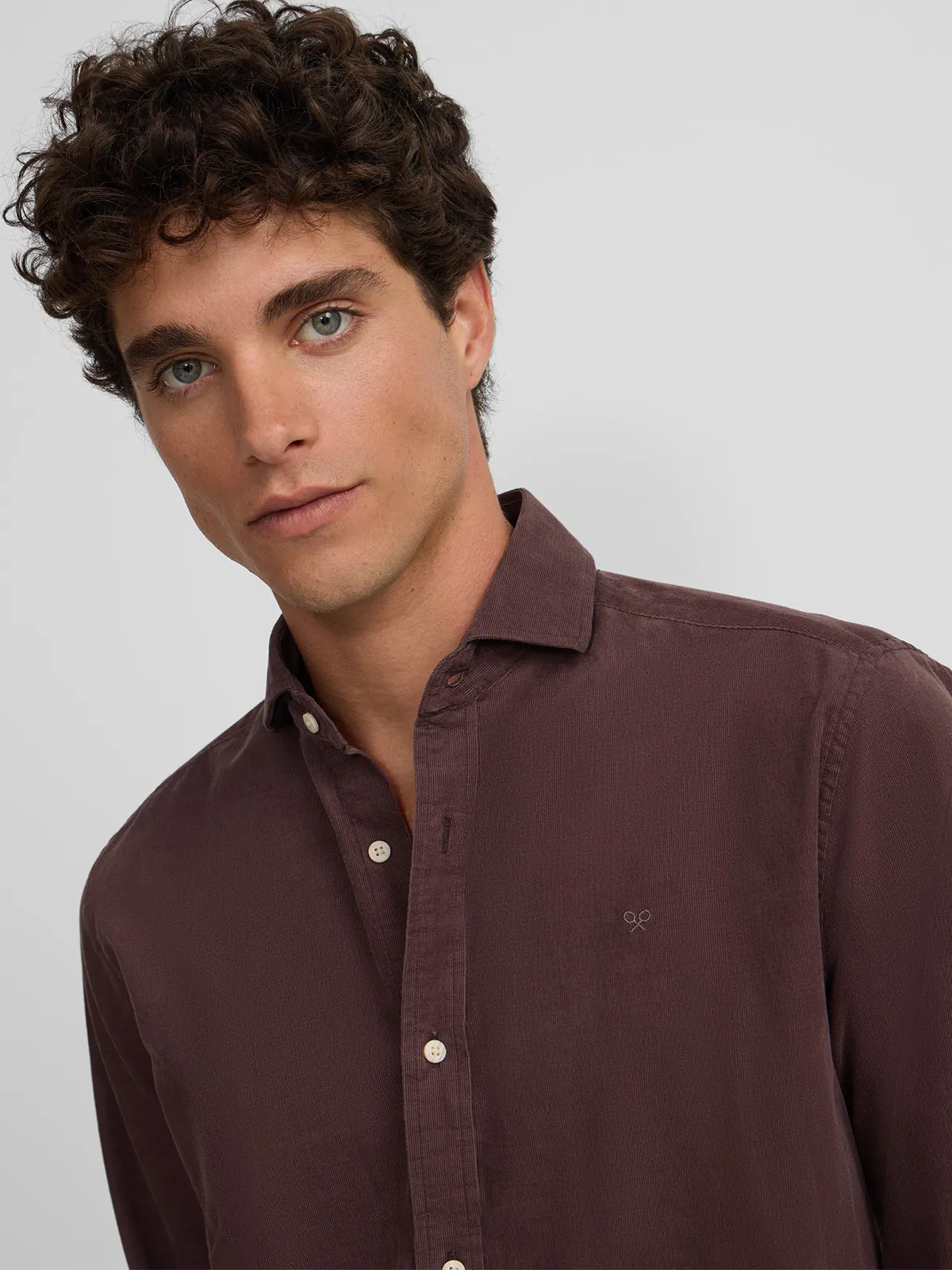 CAMISA MANGA LARGA HOMBRE SILBON BURDEO CUTAWAY - 1