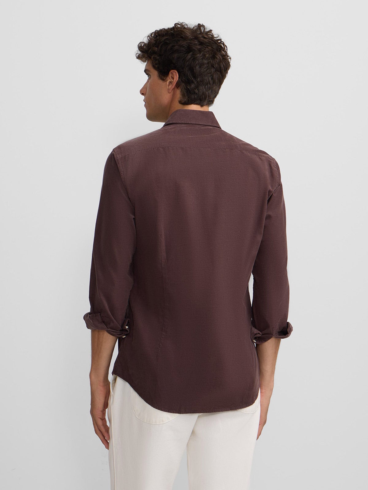 CAMISA MANGA LARGA HOMBRE SILBON BURDEO CUTAWAY - 2