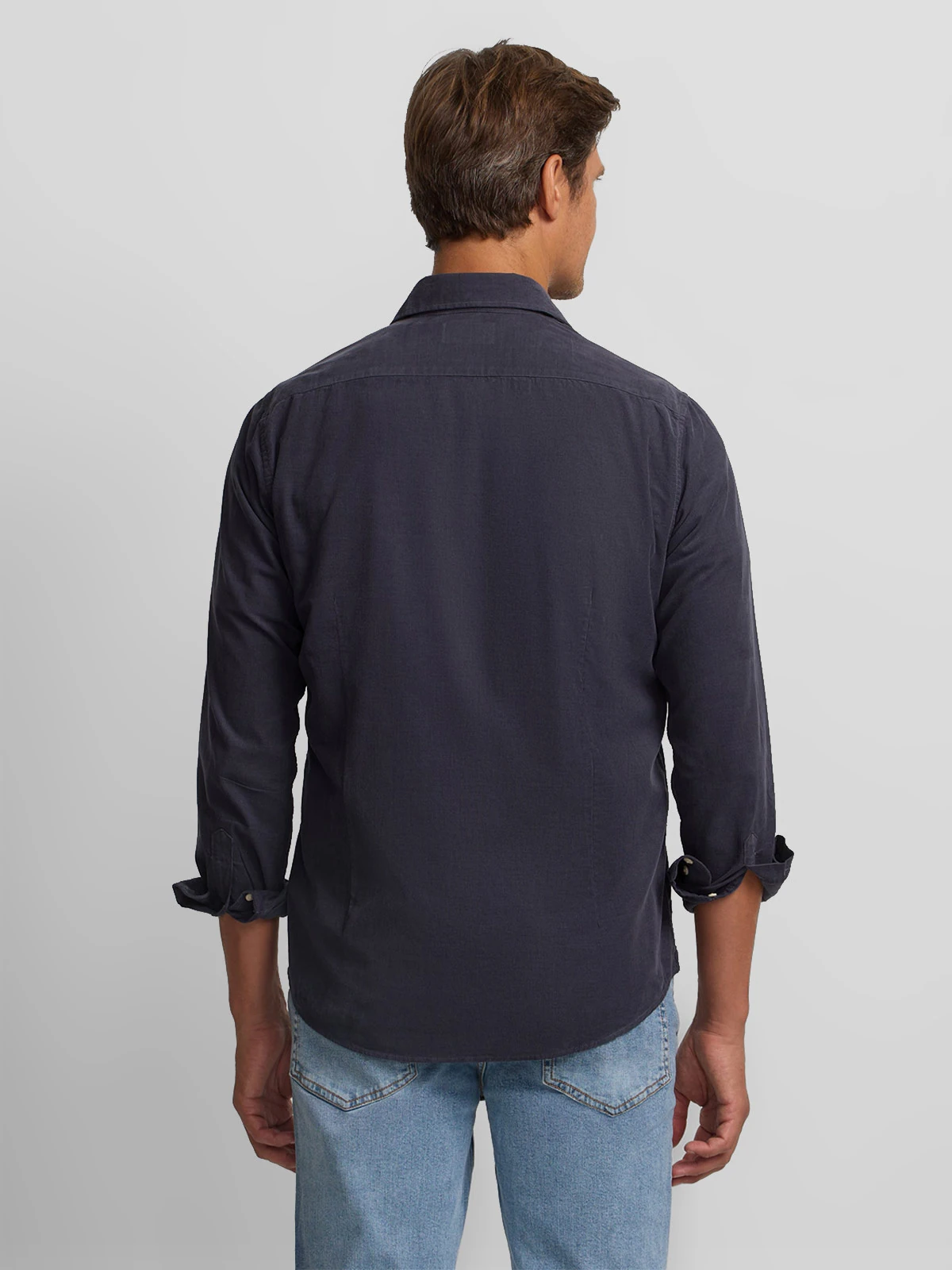 CAMISA MANGA LARGA HOMBRE SILBON AZUL PANA - 2