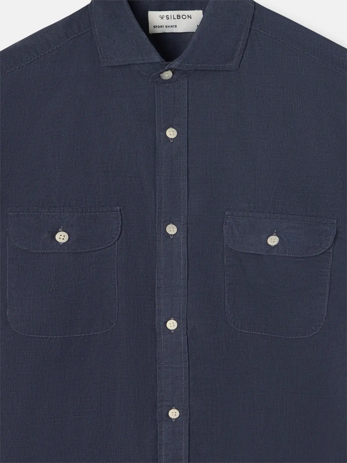 CAMISA MANGA LARGA HOMBRE SILBON AZUL PANA - 3