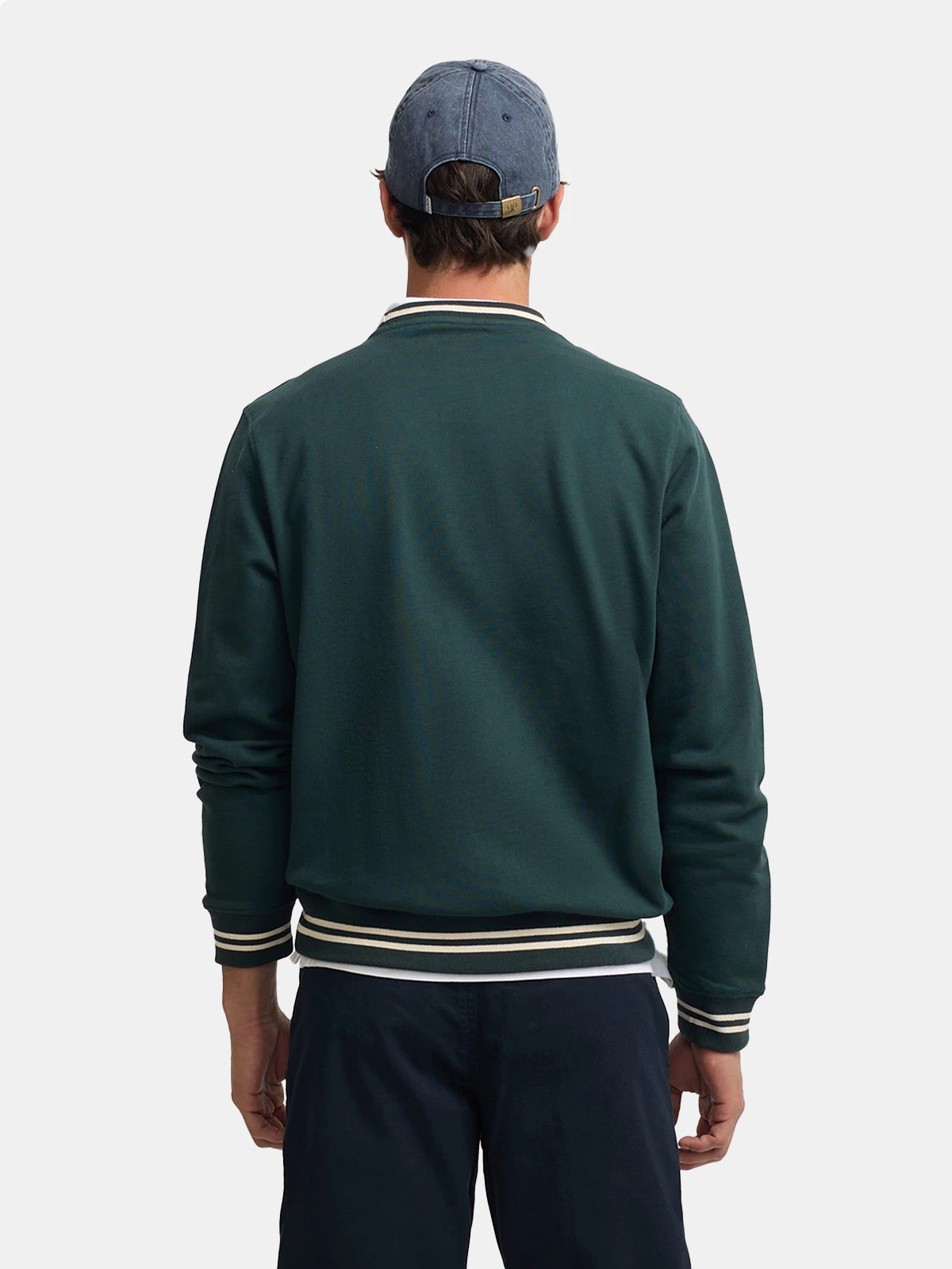 POLERA MANGA LARGA HOMBRE SILBON CREMA RETRO - 2