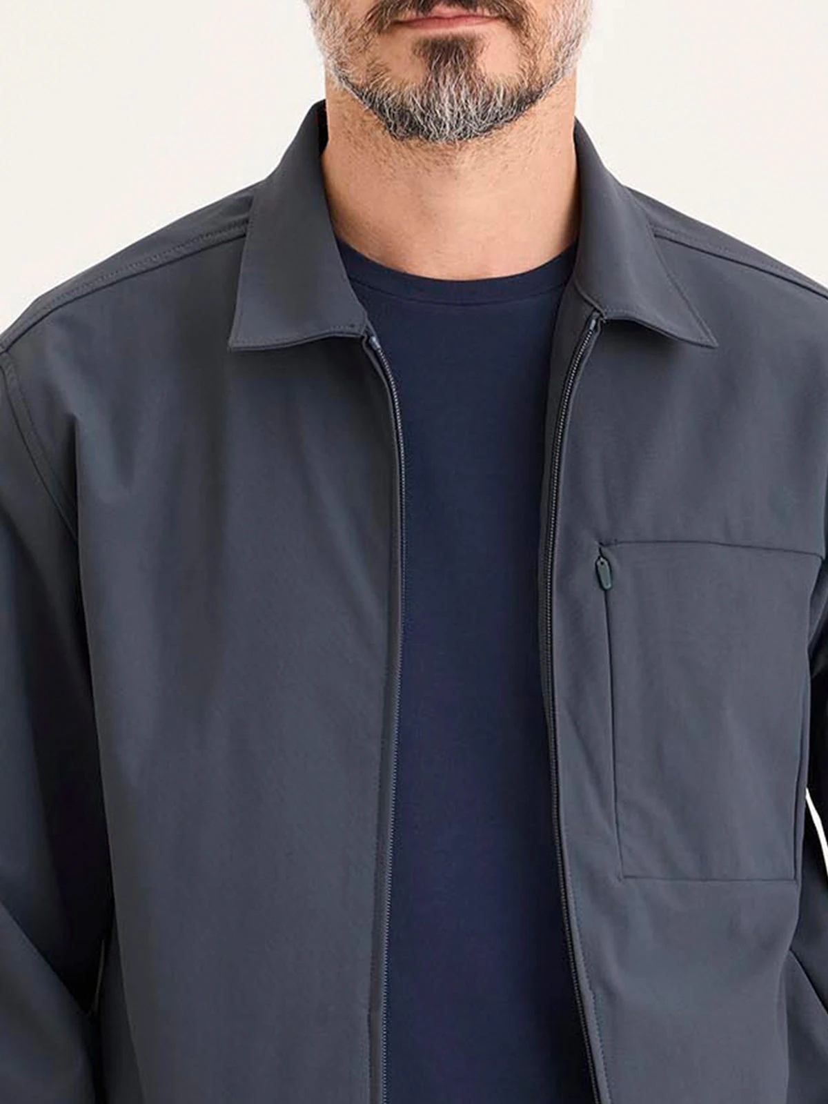 CASACA HOMBRE DOCKERS AZUL OVERSHIRT - 4