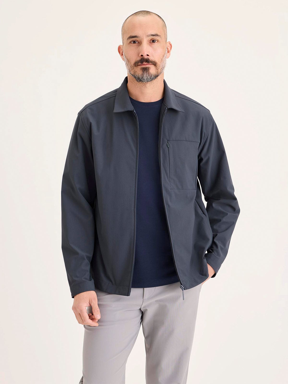 CASACA HOMBRE DOCKERS AZUL OVERSHIRT - 1