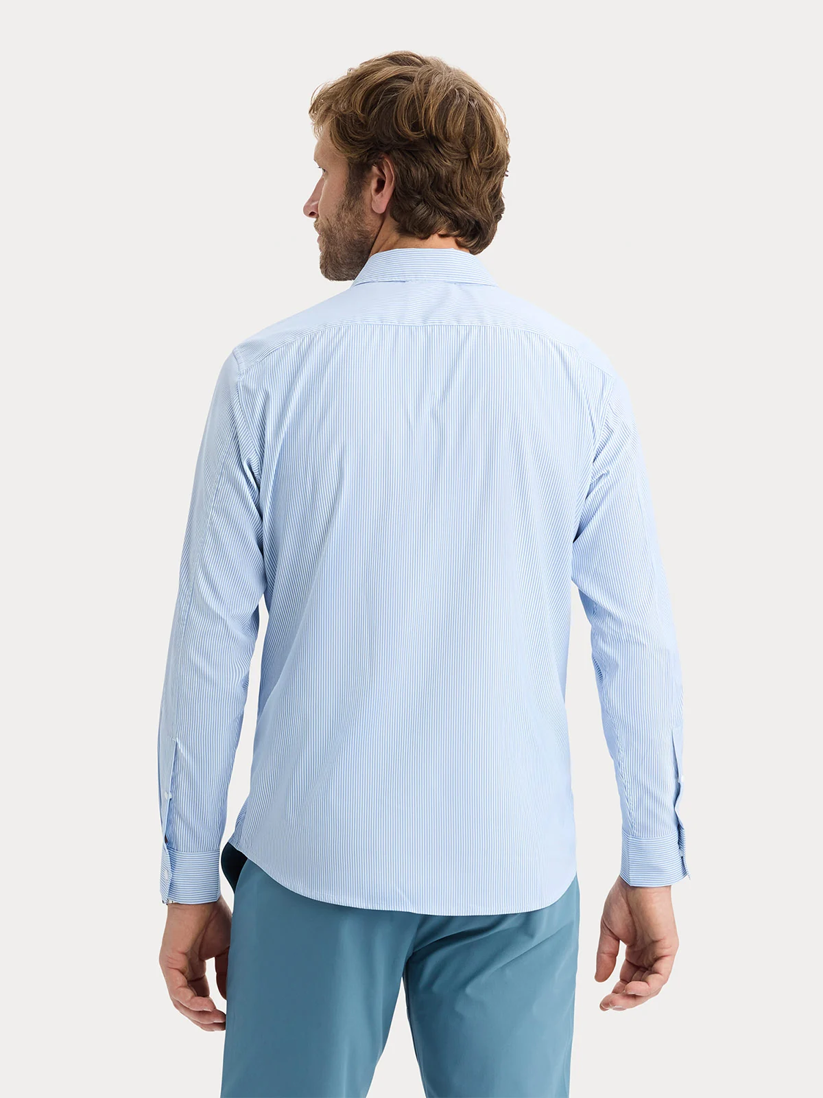 CAMISA MANGA LARGA HOMBRE DOCKERS AZUL - 2