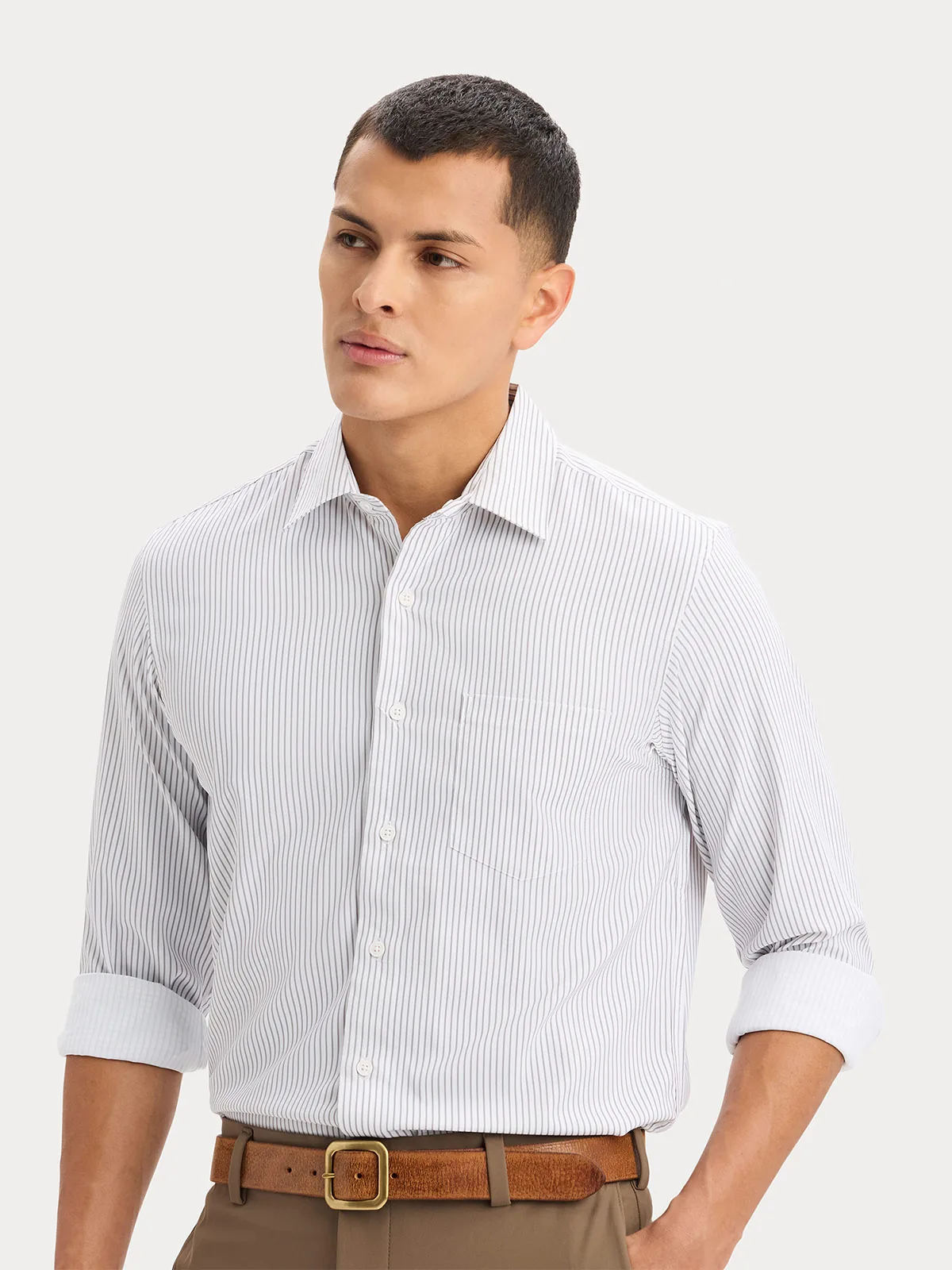 CAMISA MANGA LARGA HOMBRE DOCKERS BLANCO - 3