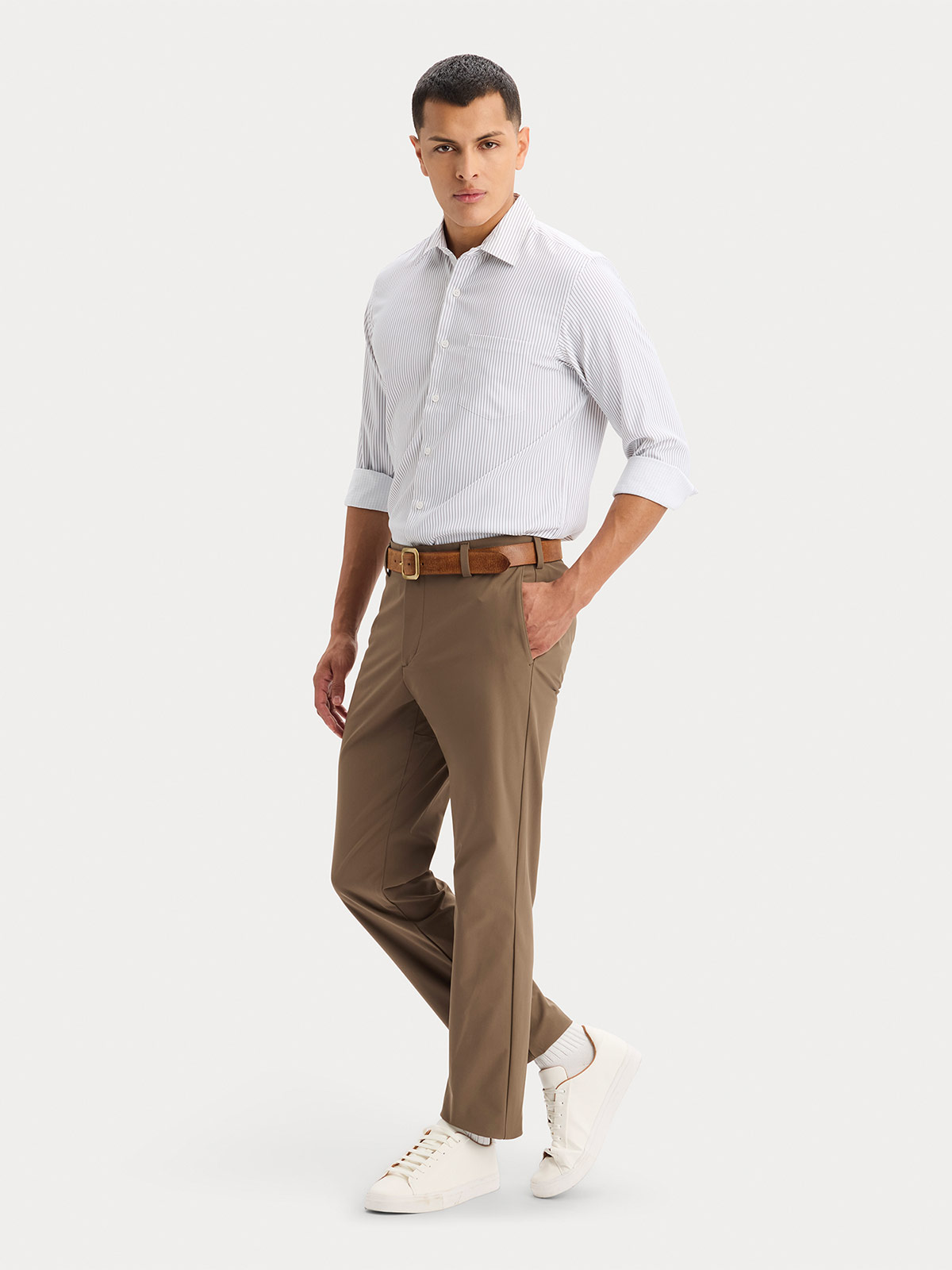 CAMISA MANGA LARGA HOMBRE DOCKERS BLANCO - 4