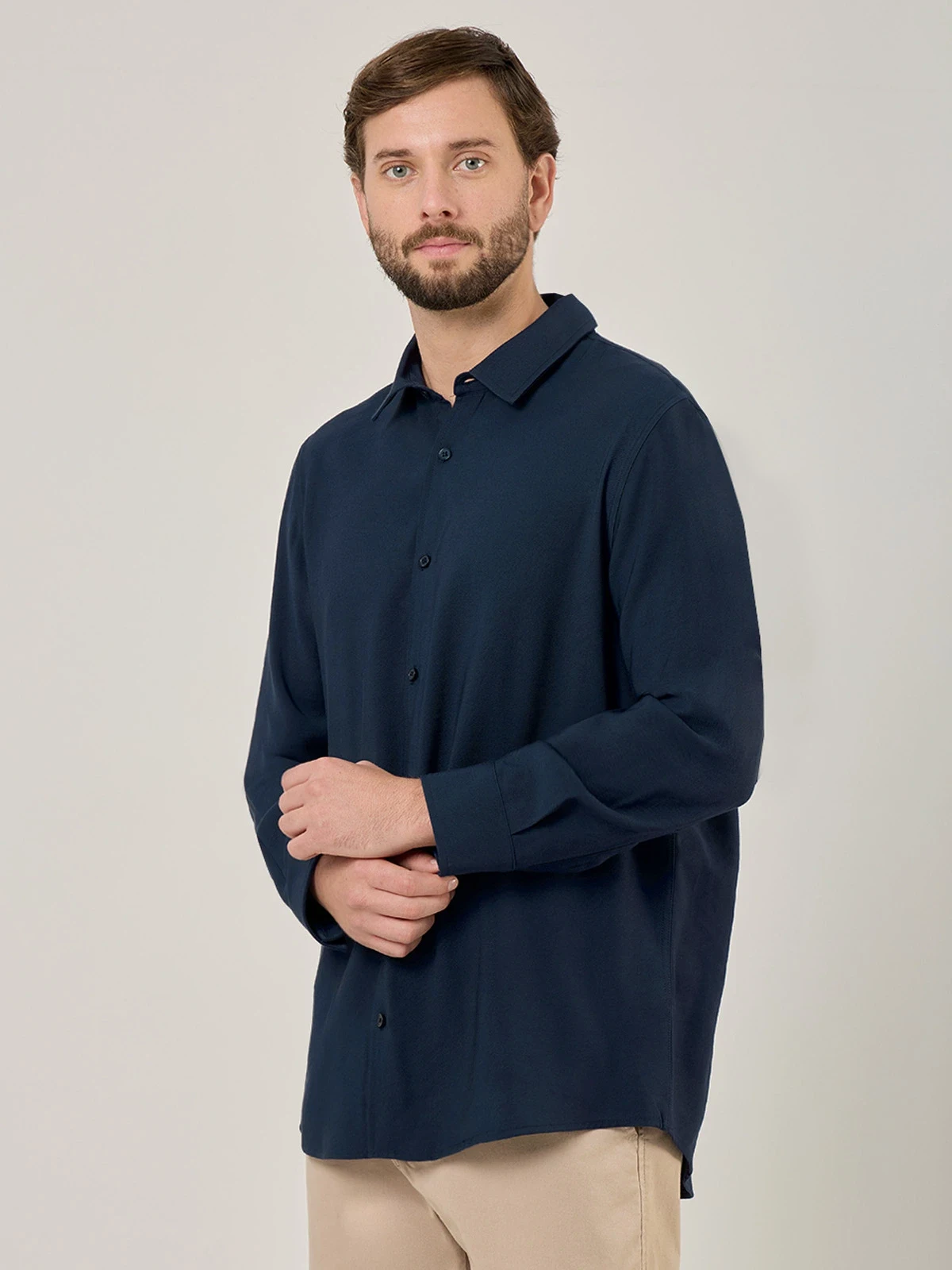 CAMISA MANGA LARGA HOMBRE NAVIGATA BRUSELAS - 3