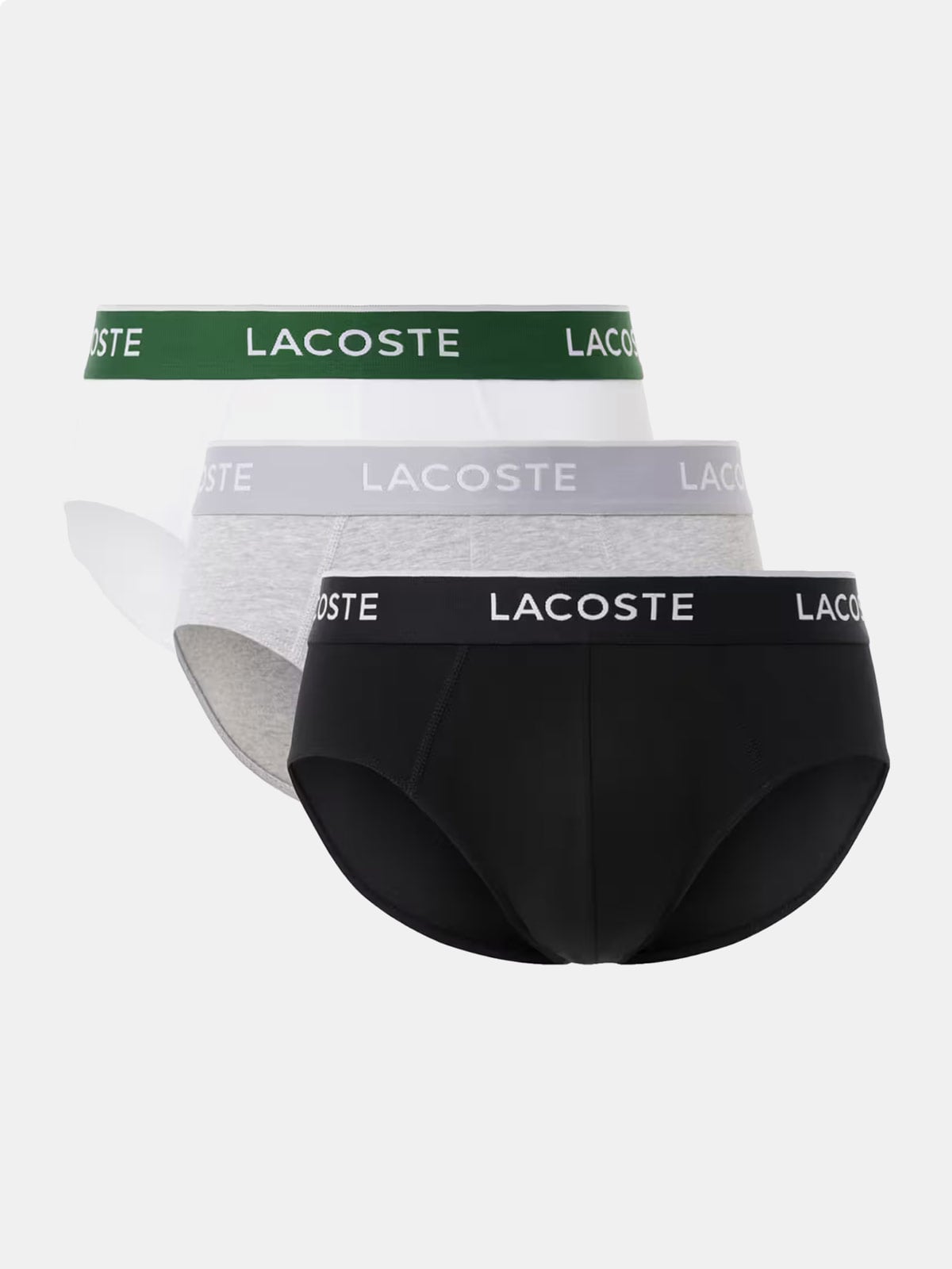 PACK X3 CALZONCILLO SLIP HOMBRE LACOSTE - 1
