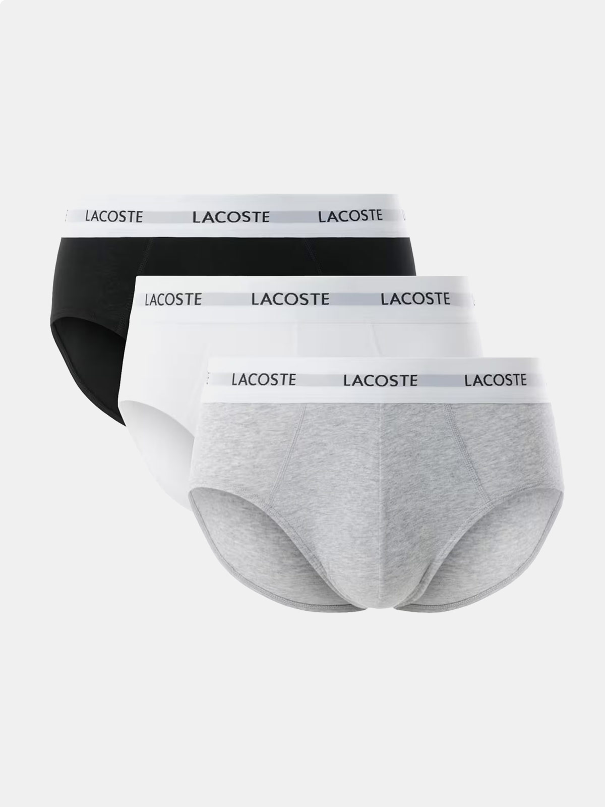 PACK X3 CALZONCILLO SLIP HOMBRE LACOSTE - 1