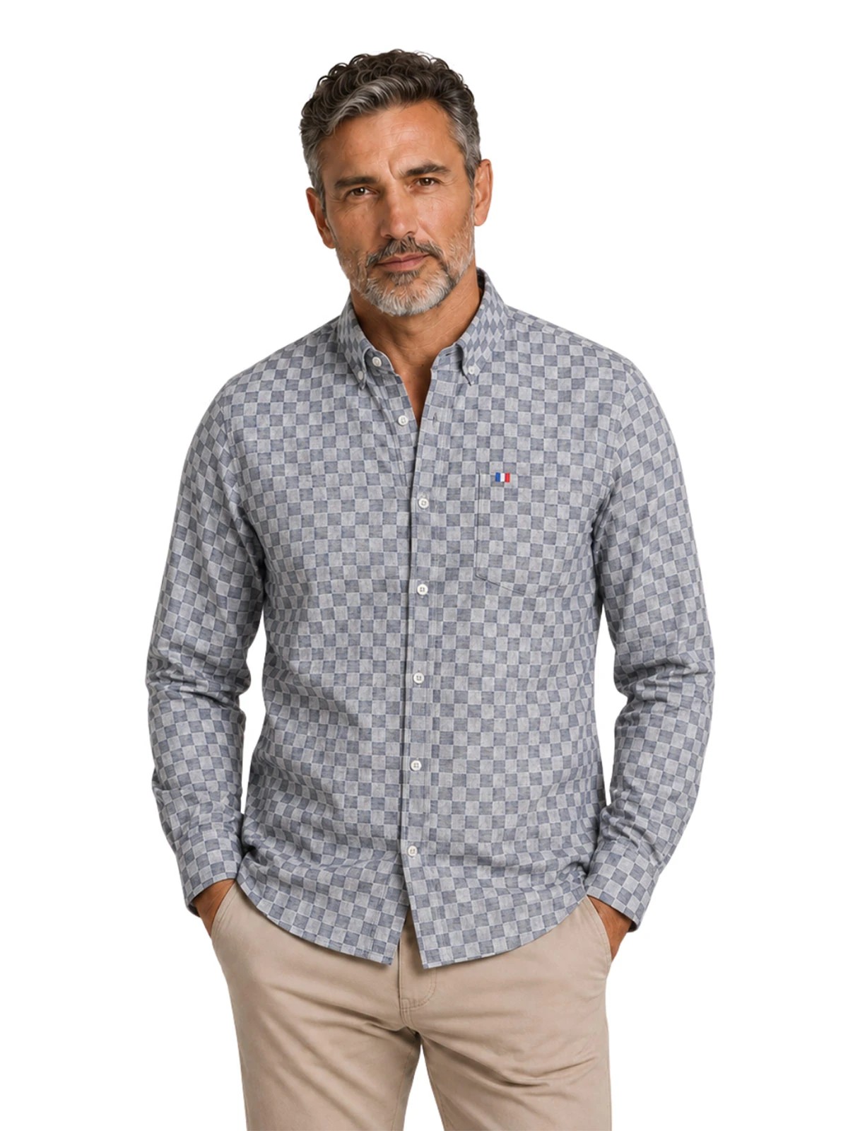 CAMISA MANGA LARGA PIERRE CARDIN - 1