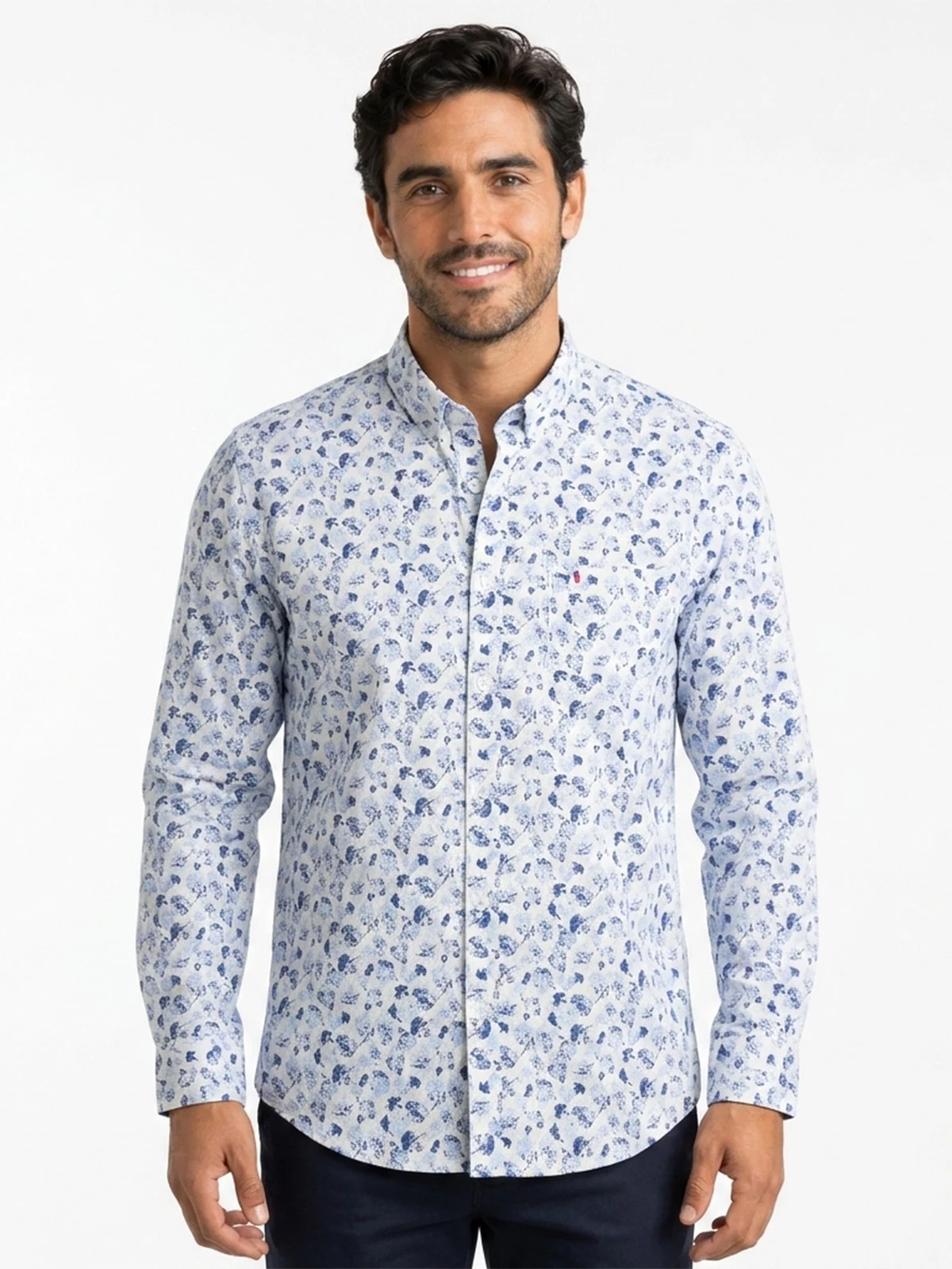 CAMISA MANGA LARGA PIERRE CARDIN - 1