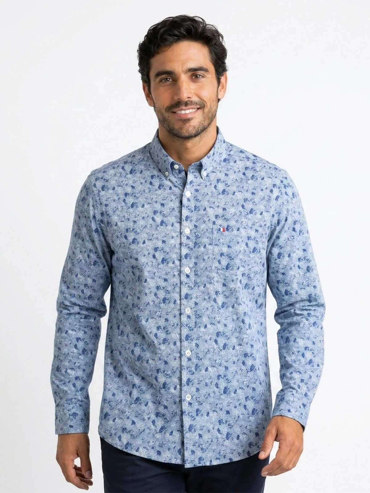 CAMISA MANGA LARGA PIERRE CARDIN - 1