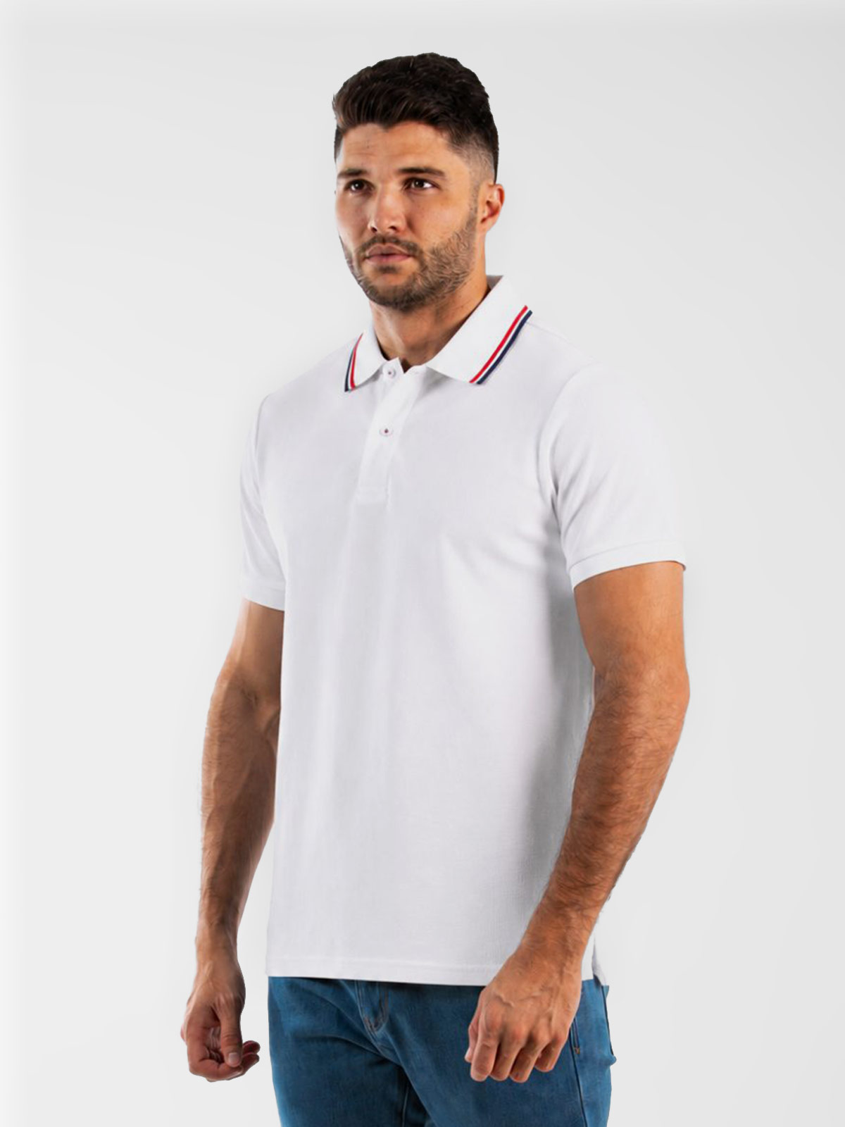 POLO MANGA CORTA ALGODÓN HOMBRE OSCAR DE LA RENTA BLANCO - 1