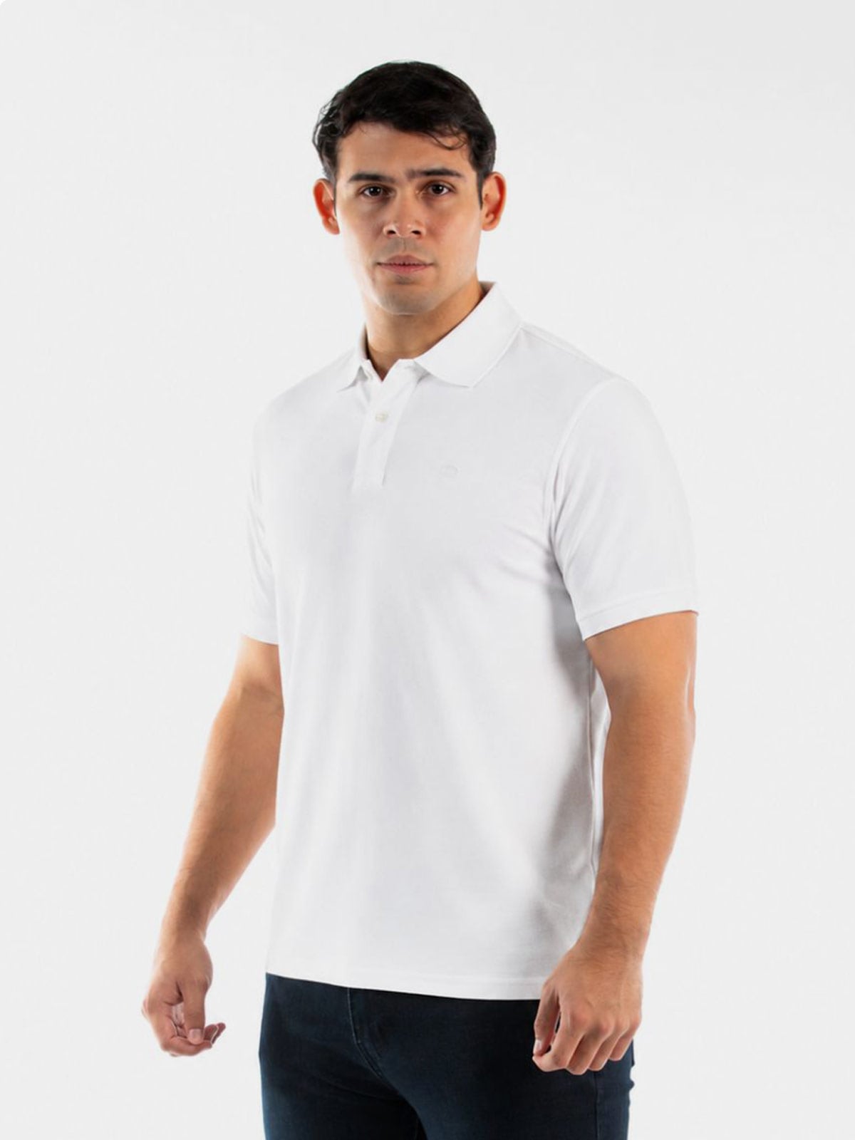 POLO MANGA CORTA ALGODÓN HOMBRE OSCAR DE LA RENTA BLANCA - 1