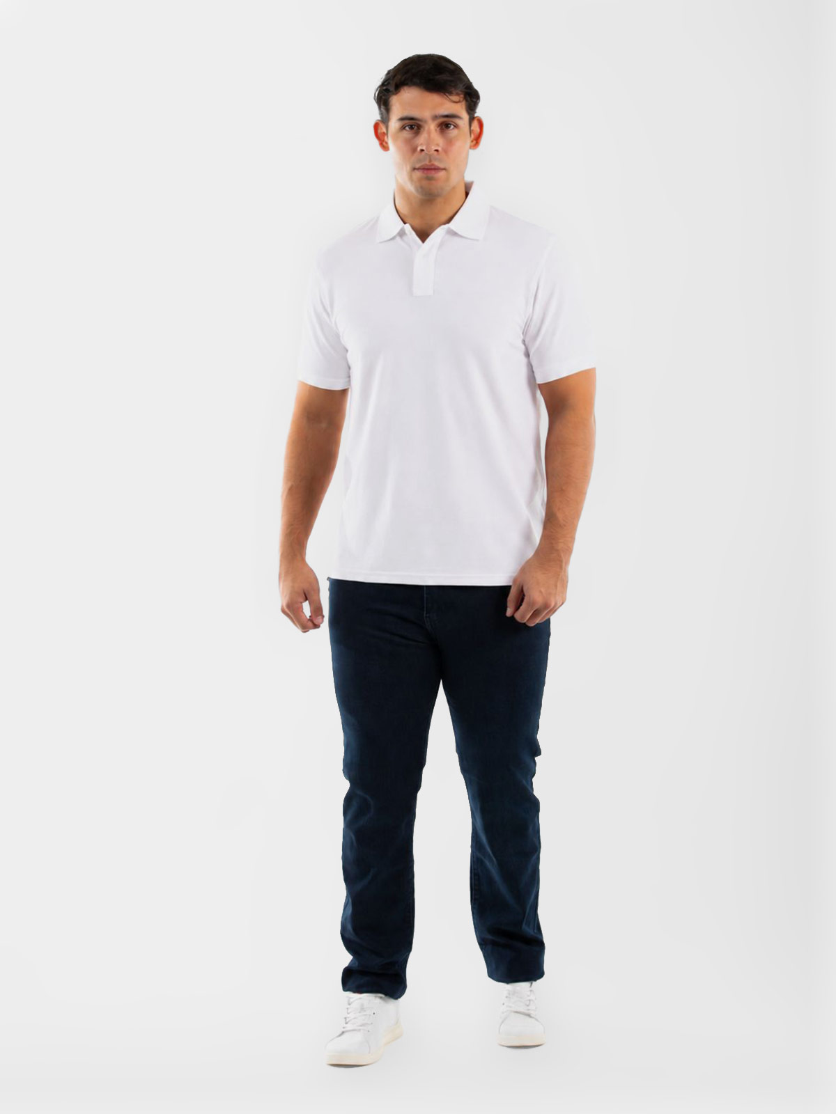 POLO MANGA CORTA ALGODÓN HOMBRE OSCAR DE LA RENTA BLANCA - 3