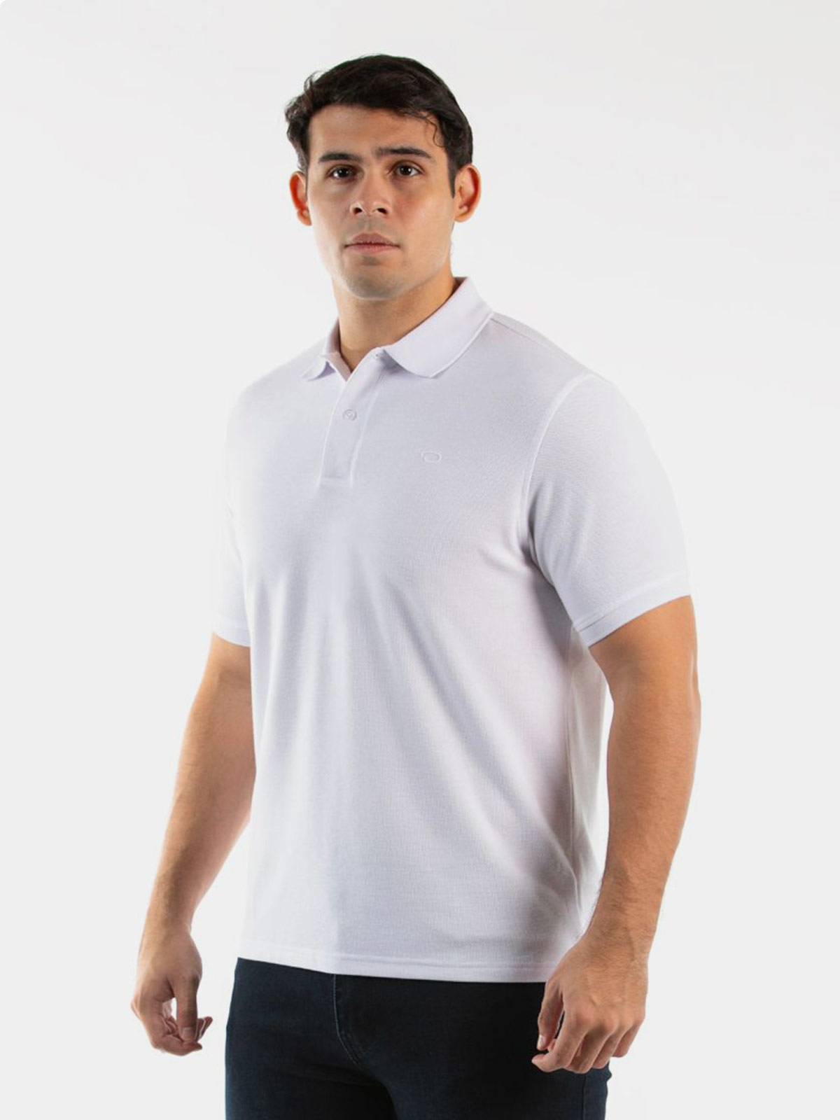 POLO MANGA CORTA ALGODÓN HOMBRE OSCAR DE LA RENTA BLANCO - 1