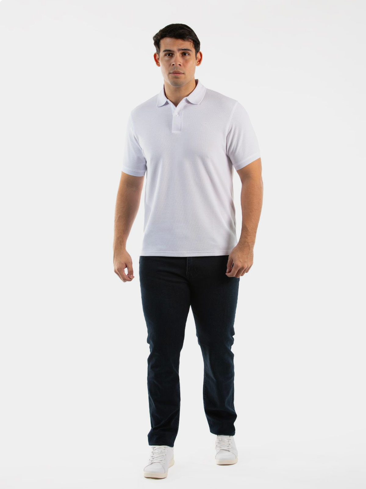 POLO MANGA CORTA ALGODÓN HOMBRE OSCAR DE LA RENTA BLANCO - 3