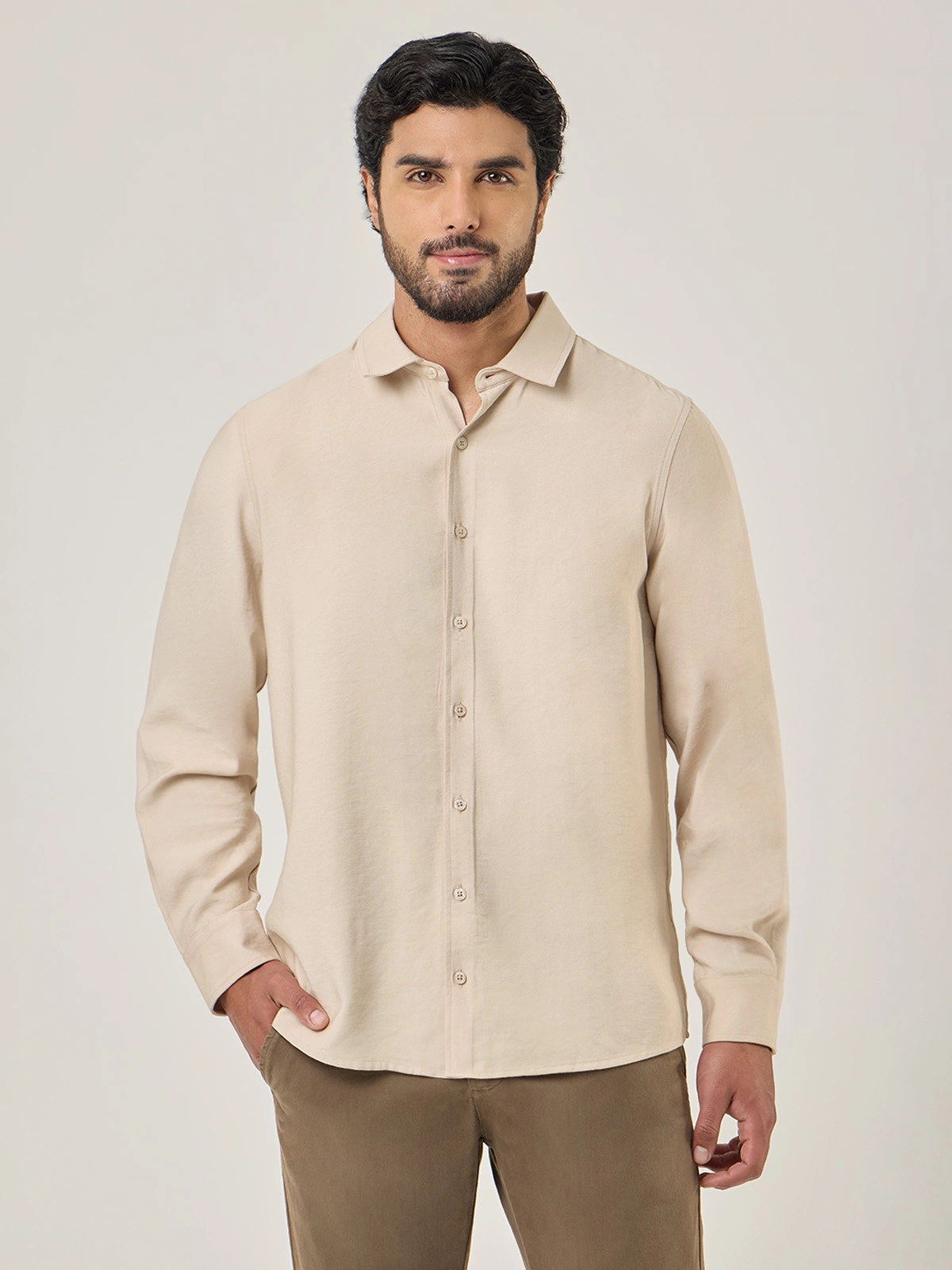 CAMISA MANGA LARGA HOMBRE NAVIGATA BRUSELAS - 1