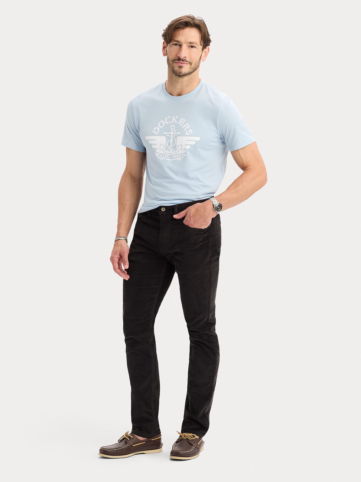 PANTALON SLIM HOMBRE DOCKERS NEGRO JEAN CUT - 1