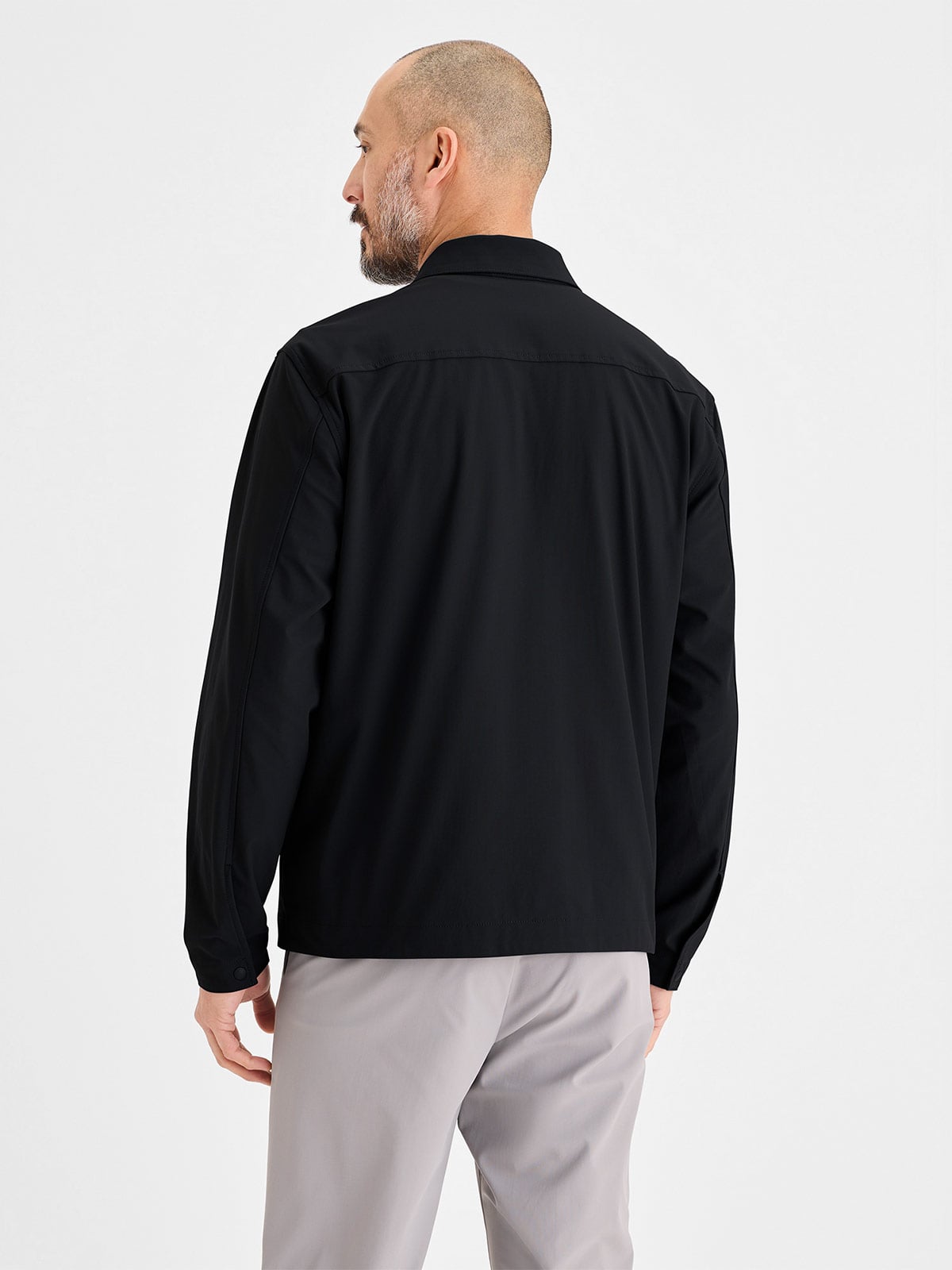 CASACA HOMBRE DOCKERS NEGRO GO OVERSHIRT - 2