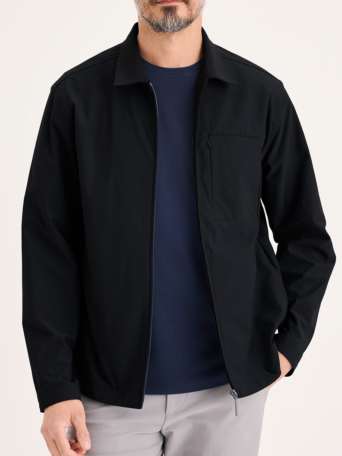 CASACA HOMBRE DOCKERS NEGRO GO OVERSHIRT - 3