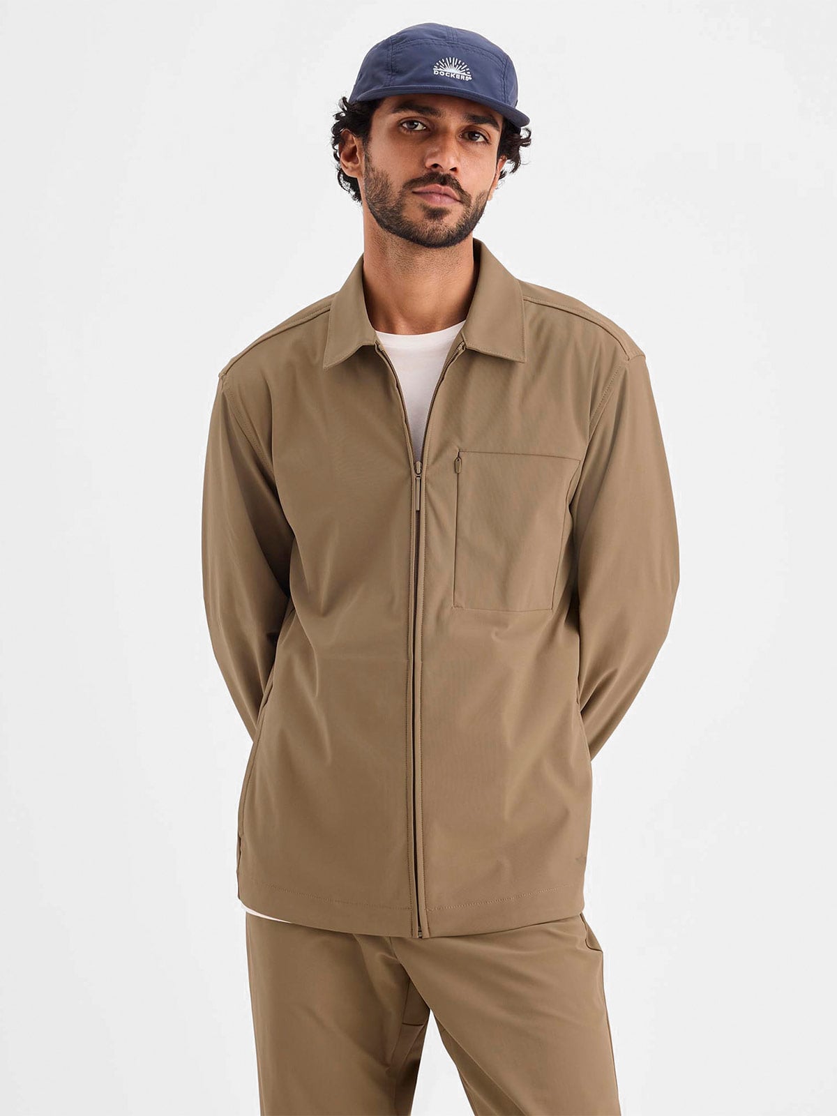 CASACA HOMBRE DOCKERS MARRÓN GO OVERSHIRT - 1