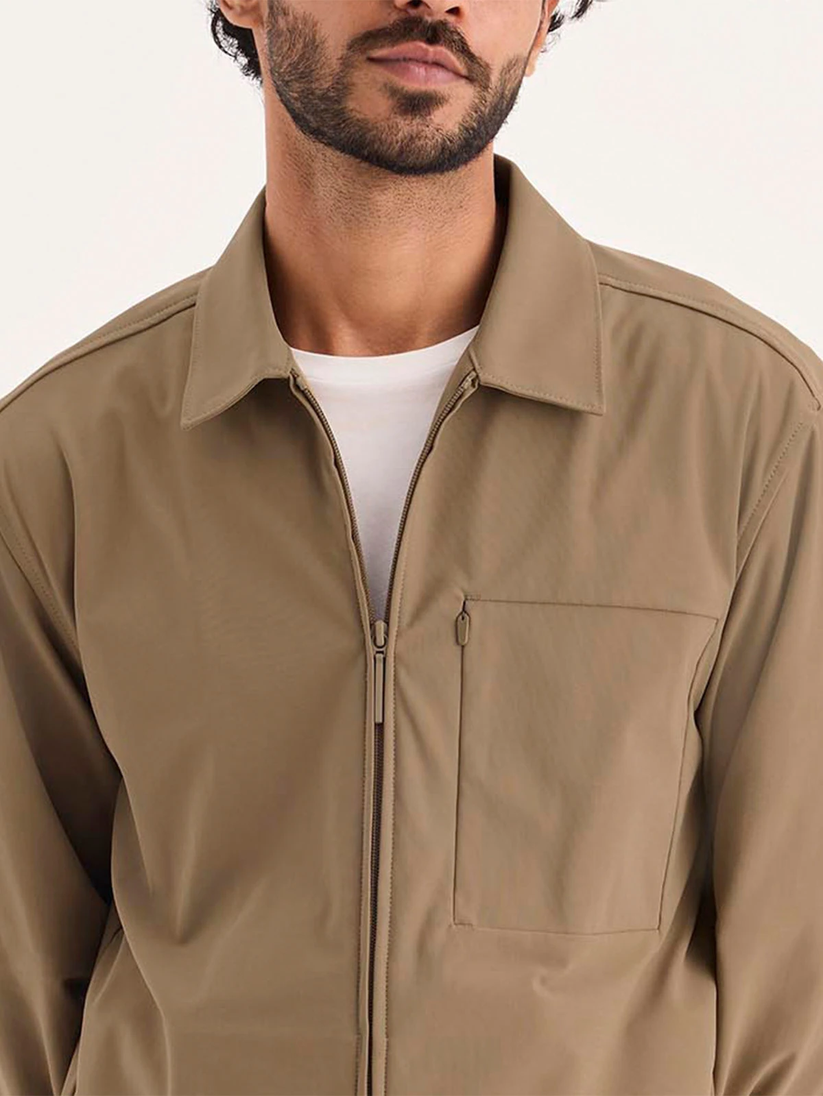 CASACA HOMBRE DOCKERS MARRÓN GO OVERSHIRT - 3