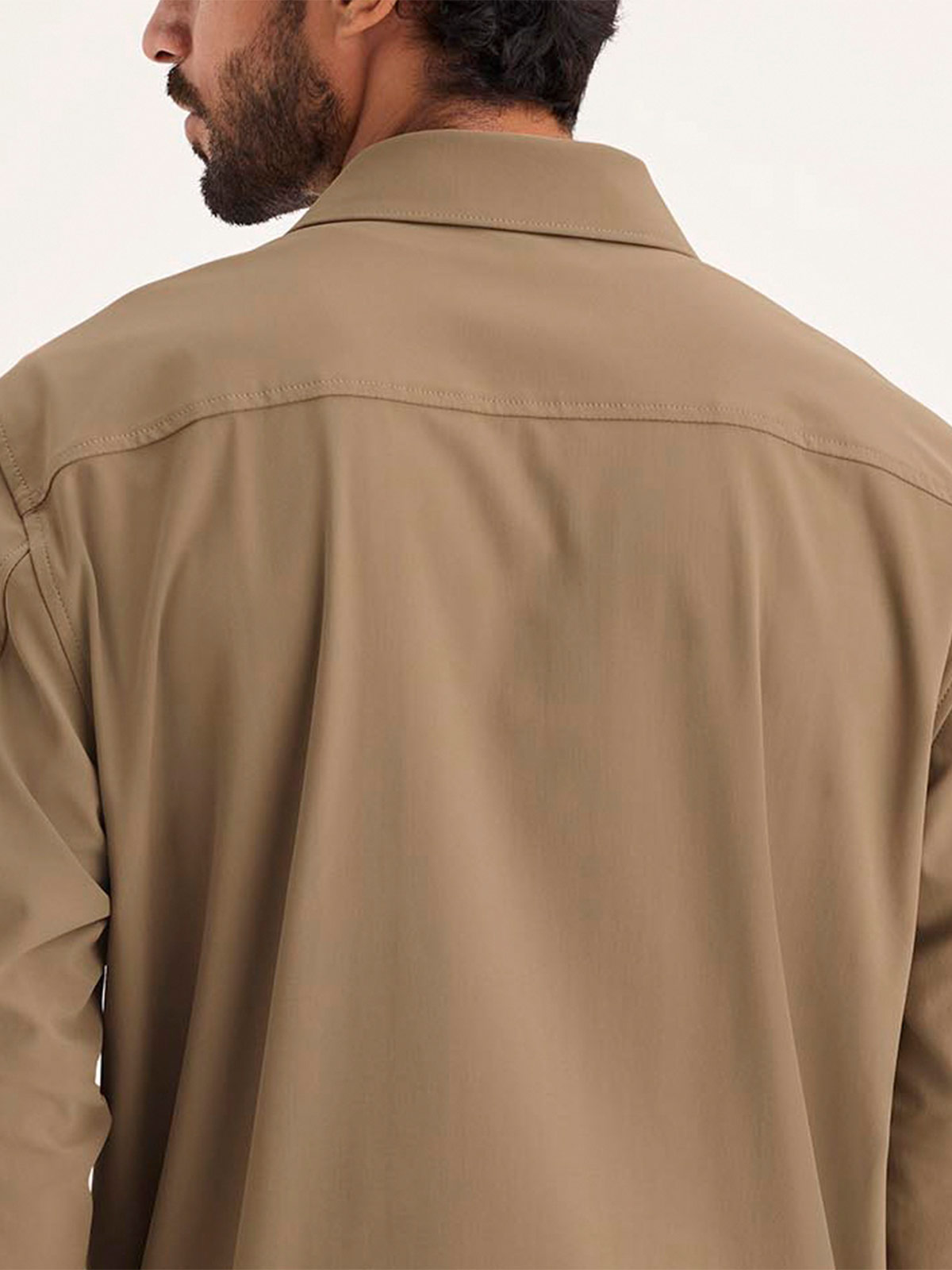 CASACA HOMBRE DOCKERS MARRÓN GO OVERSHIRT - 4
