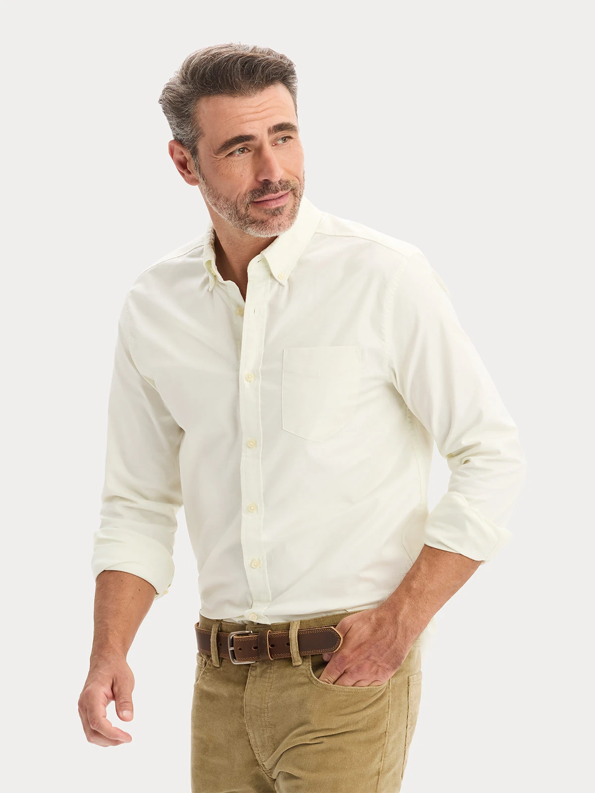 CAMISA HOMBRE DOCKERS OXFORD VERDE - 4