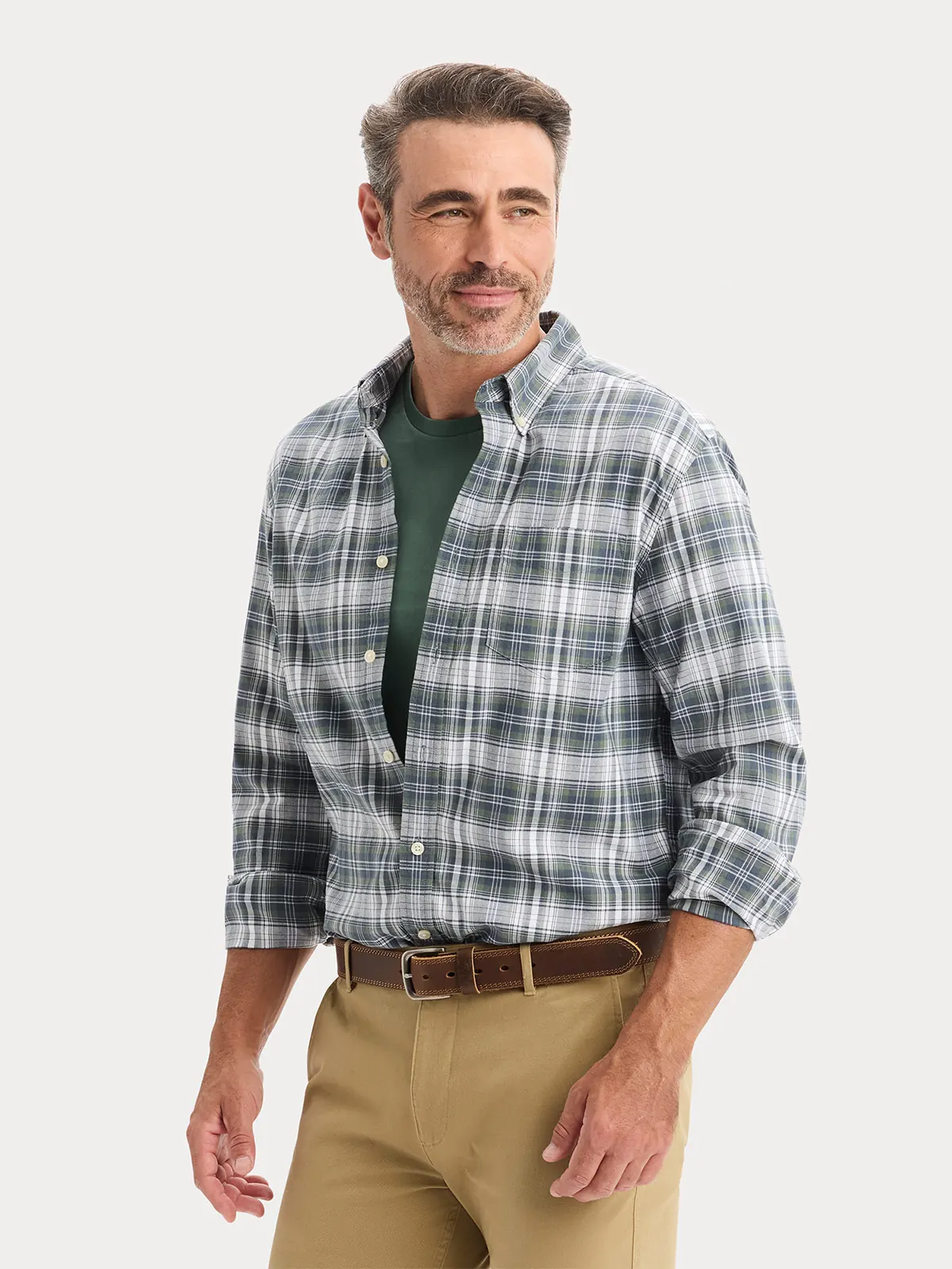 CAMISA HOMBRE DOCKERS AZUL OXFORD - 3