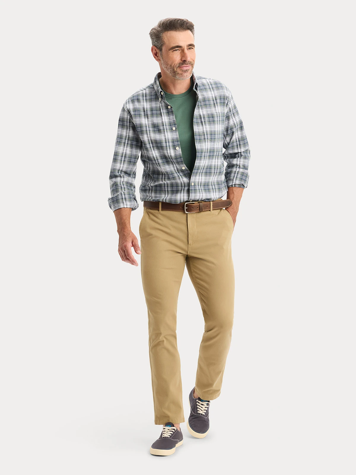 CAMISA HOMBRE DOCKERS AZUL OXFORD - 5