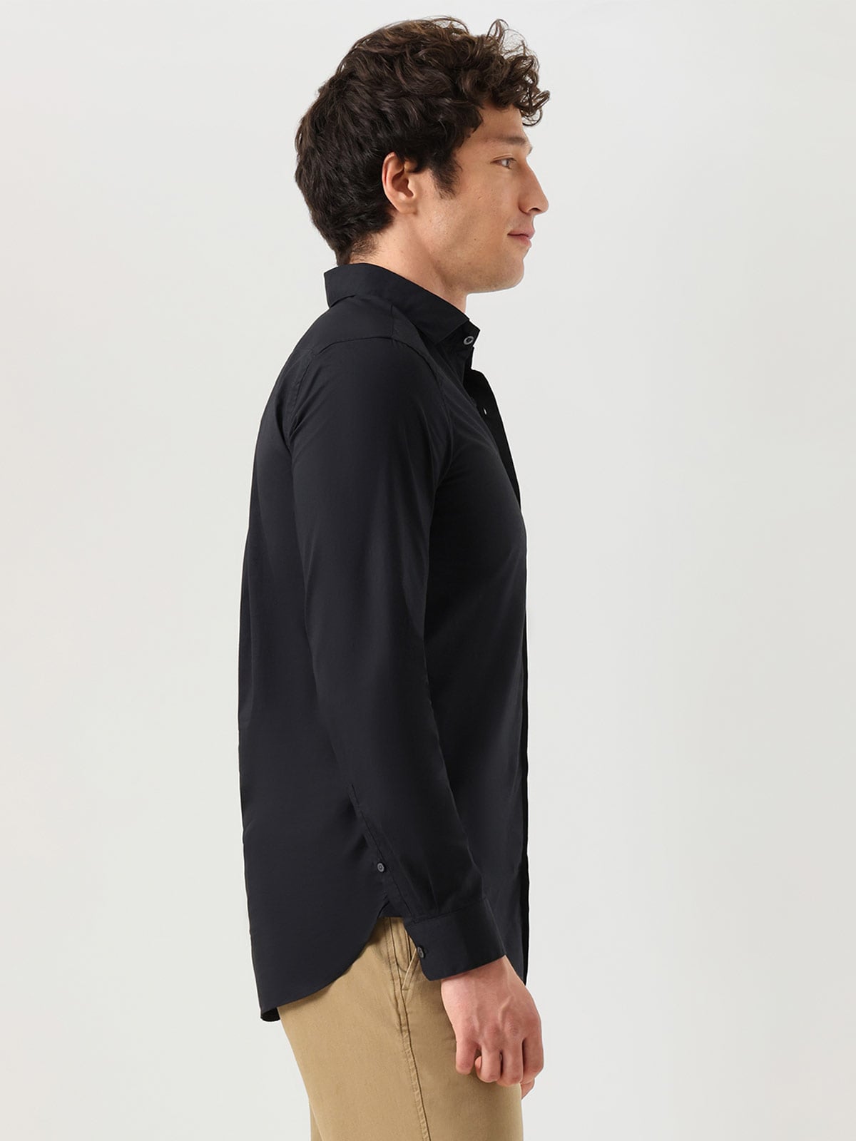 CAMISA HOMBRE DOCKERS NEGRO CRAFTED - 3