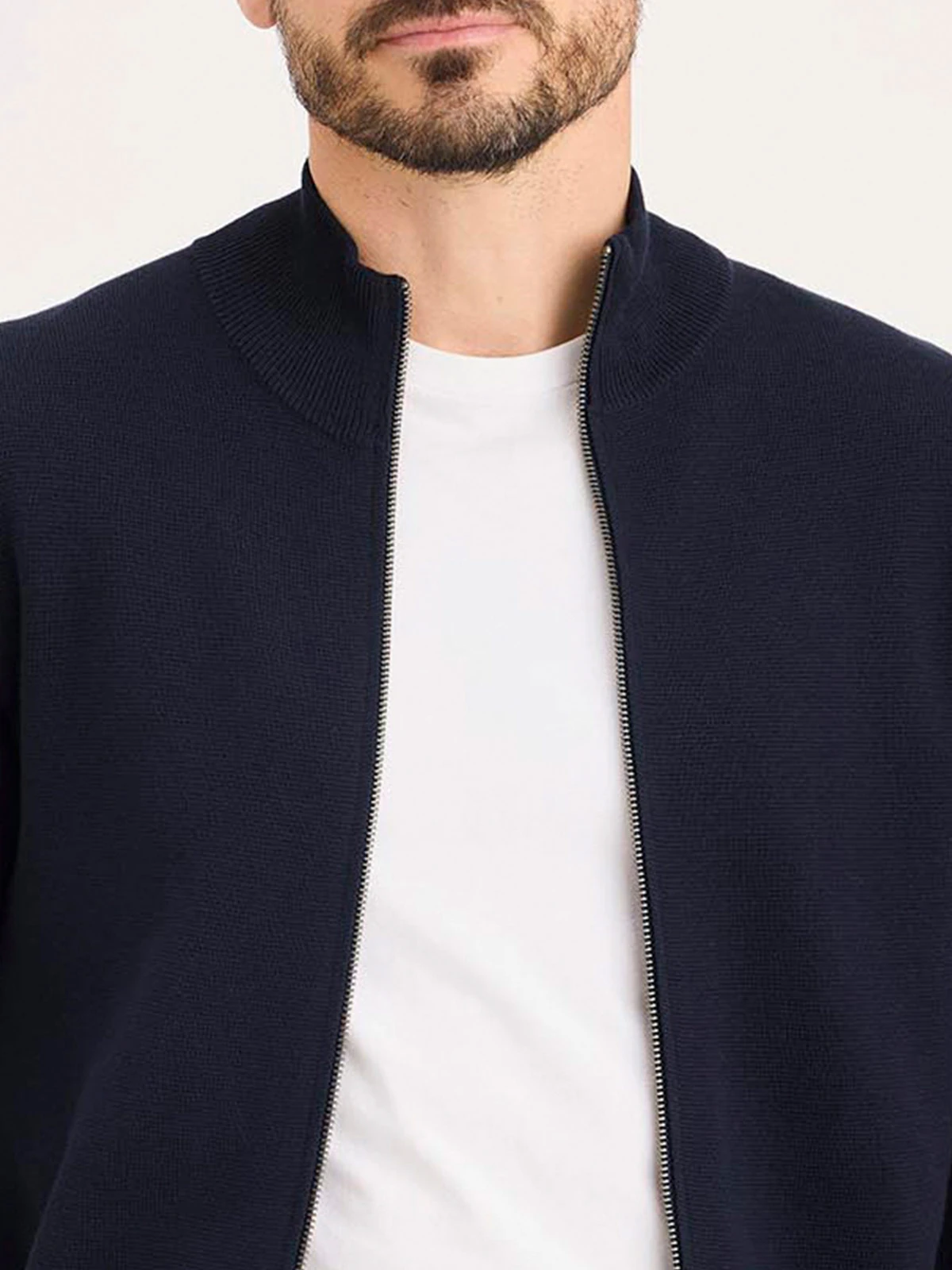 CHOMPA HOMBRE DOCKERS AZUL FULL ZIP - 3