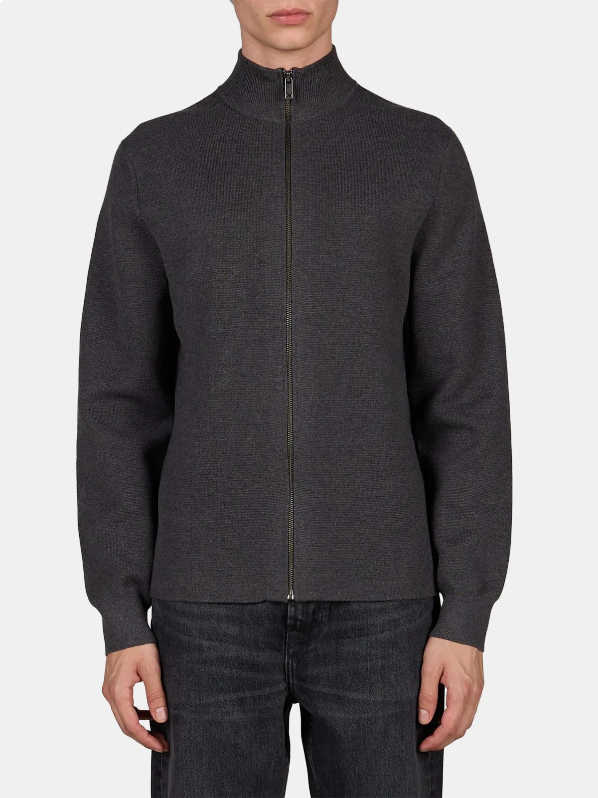 CHOMPA HOMBRE DOCKERS GRIS FULL ZIP - 1
