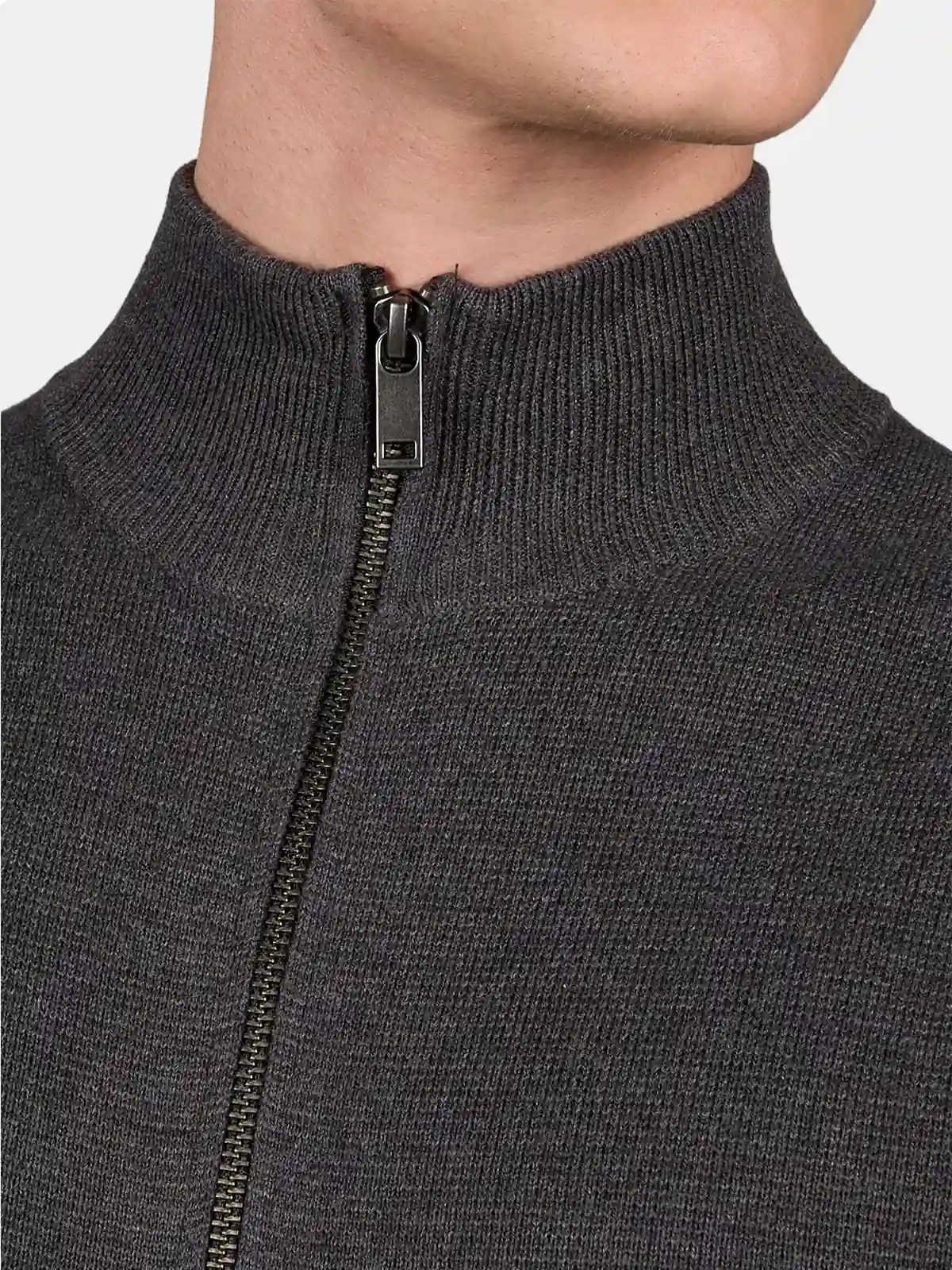 CHOMPA HOMBRE DOCKERS GRIS FULL ZIP - 3