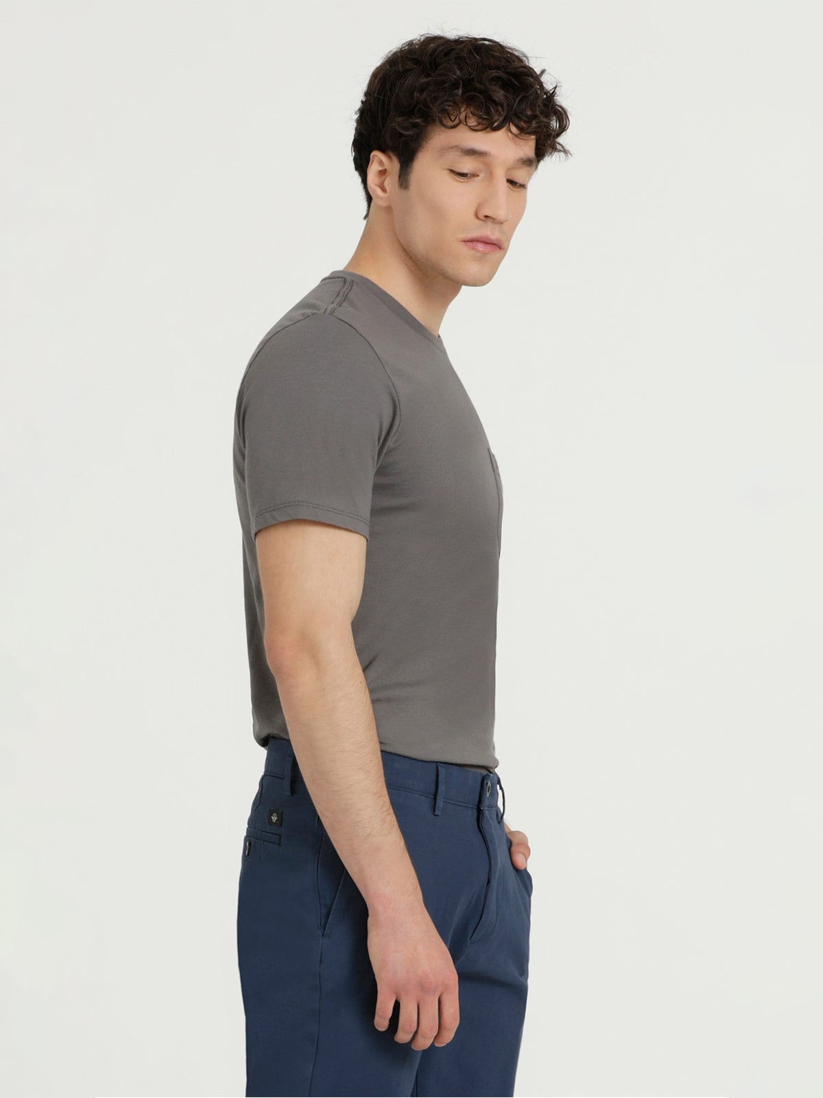 POLO HOMBRE DOCKERS GRIS POCKET TEE - 3