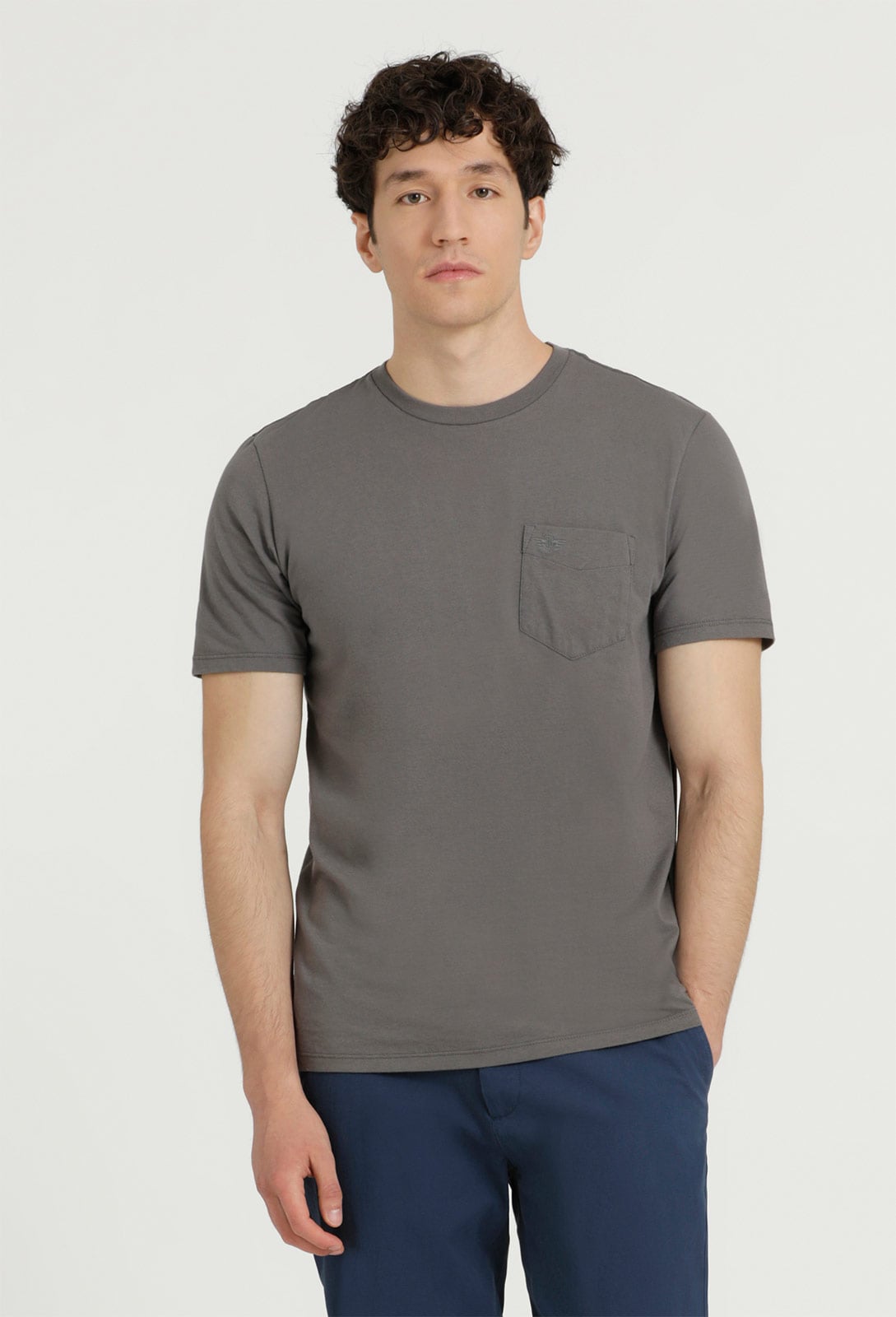 POLO HOMBRE DOCKERS GRIS POCKET TEE - 1