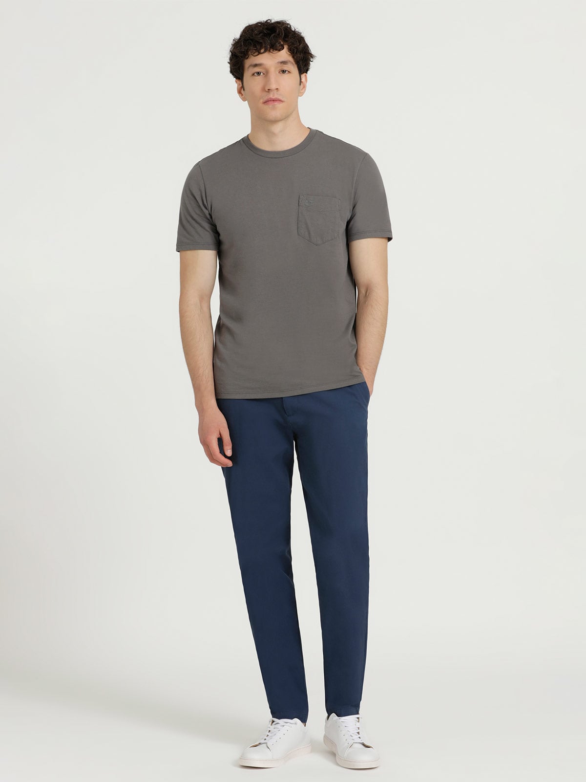 POLO HOMBRE DOCKERS GRIS POCKET TEE - 4