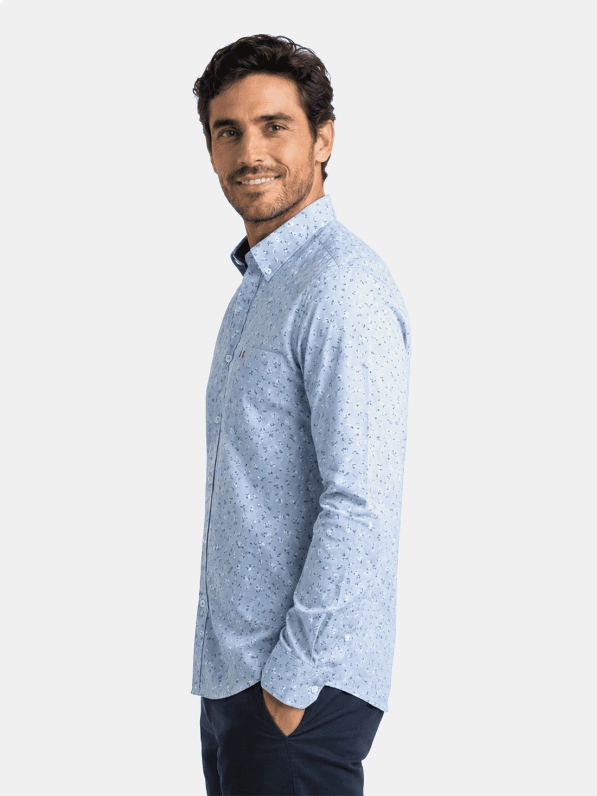 CAMISA MANGA LARGA HOMBRE PIERRE CARDIN ESTAMPADA - 3
