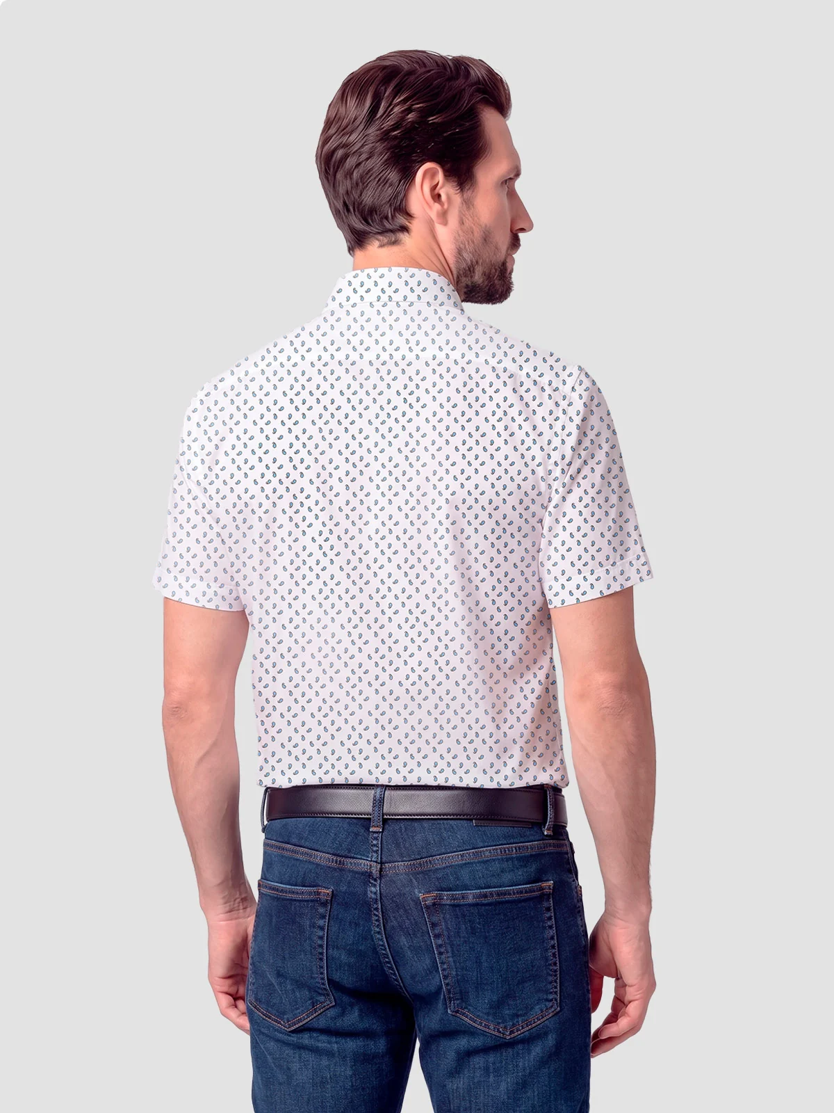 CAMISA MANGA CORTA HOMBRE JOHN HOLDEN PRINT ALGODÓN YOUSEF - 2