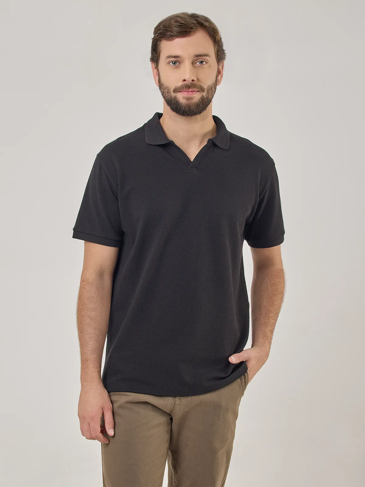POLO MANGA CORTA ALGODÓN HOMBRE NAVIGATA - 1
