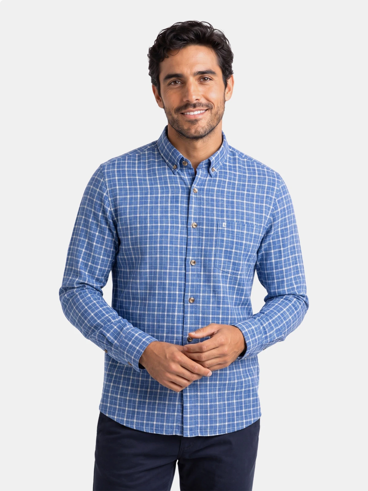 CAMISA MANGA LARGA HOMBRE PIERRE CARDIN COLECCIÓN LINO - 1