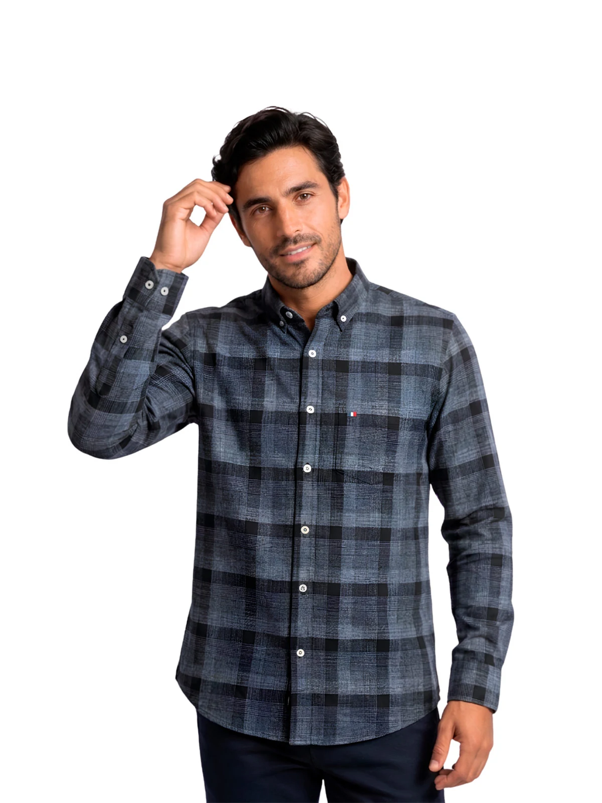 CAMISA MANGA LARGA HOMBRE PIERRE CARDIN ETIQUETA - 1
