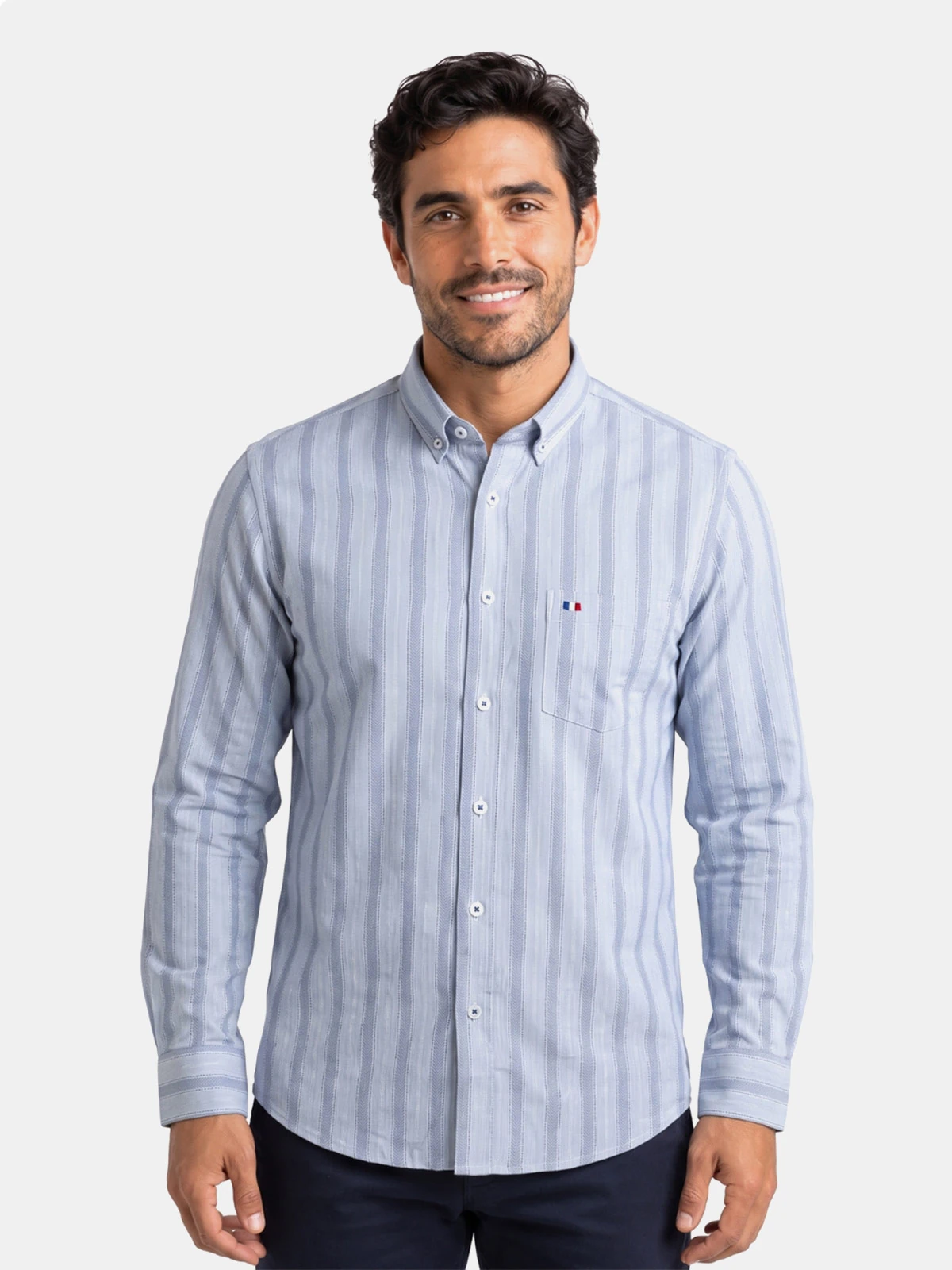 CAMISA MANGA LARGA HOMBRE PIERRE CARDIN ETIQUETA - 1