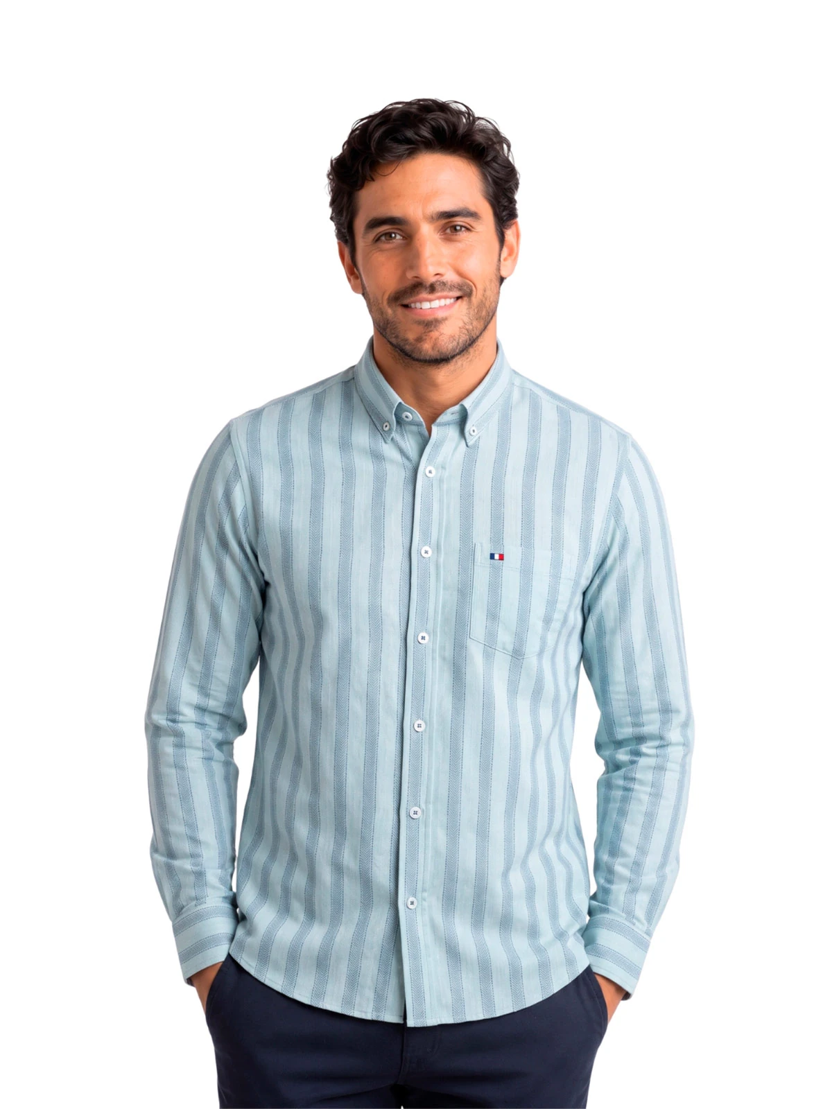 CAMISA MANGA LARGA HOMBRE PIERRE CARDIN ETIQUETA - 1