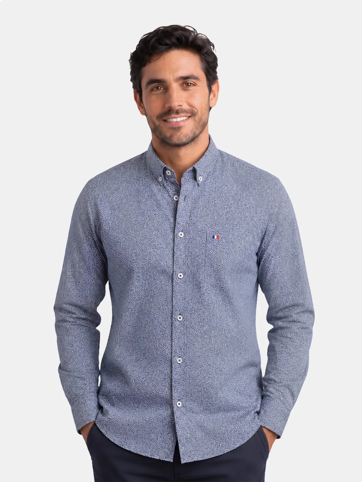 CAMISA MANGA LARGA HOMBRE PIERRE CARDIN ETIQUETA - 1