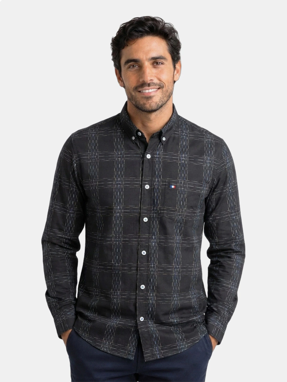 CAMISA MANGA LARGA HOMBRE PIERRE CARDIN ETIQUETA - 1
