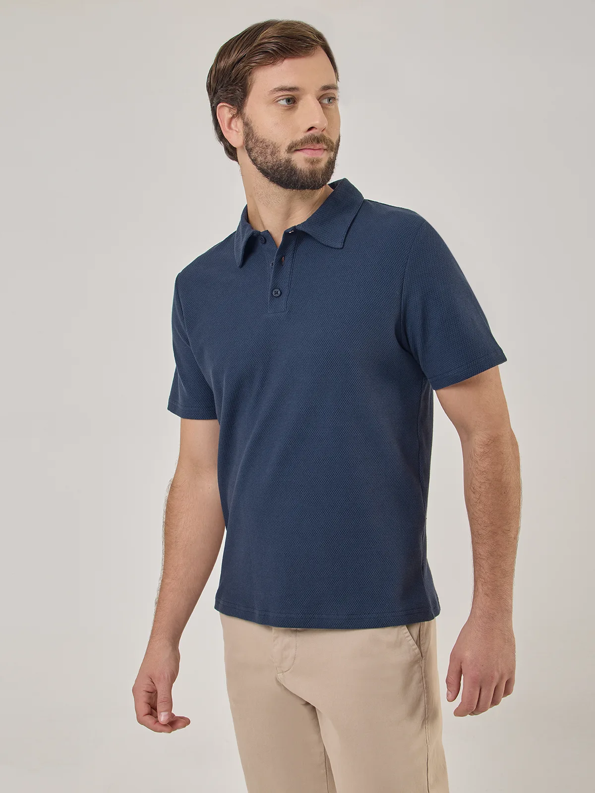 POLO MANGA CORTA ALGODÓN HOMBRE NAVIGATA - 1